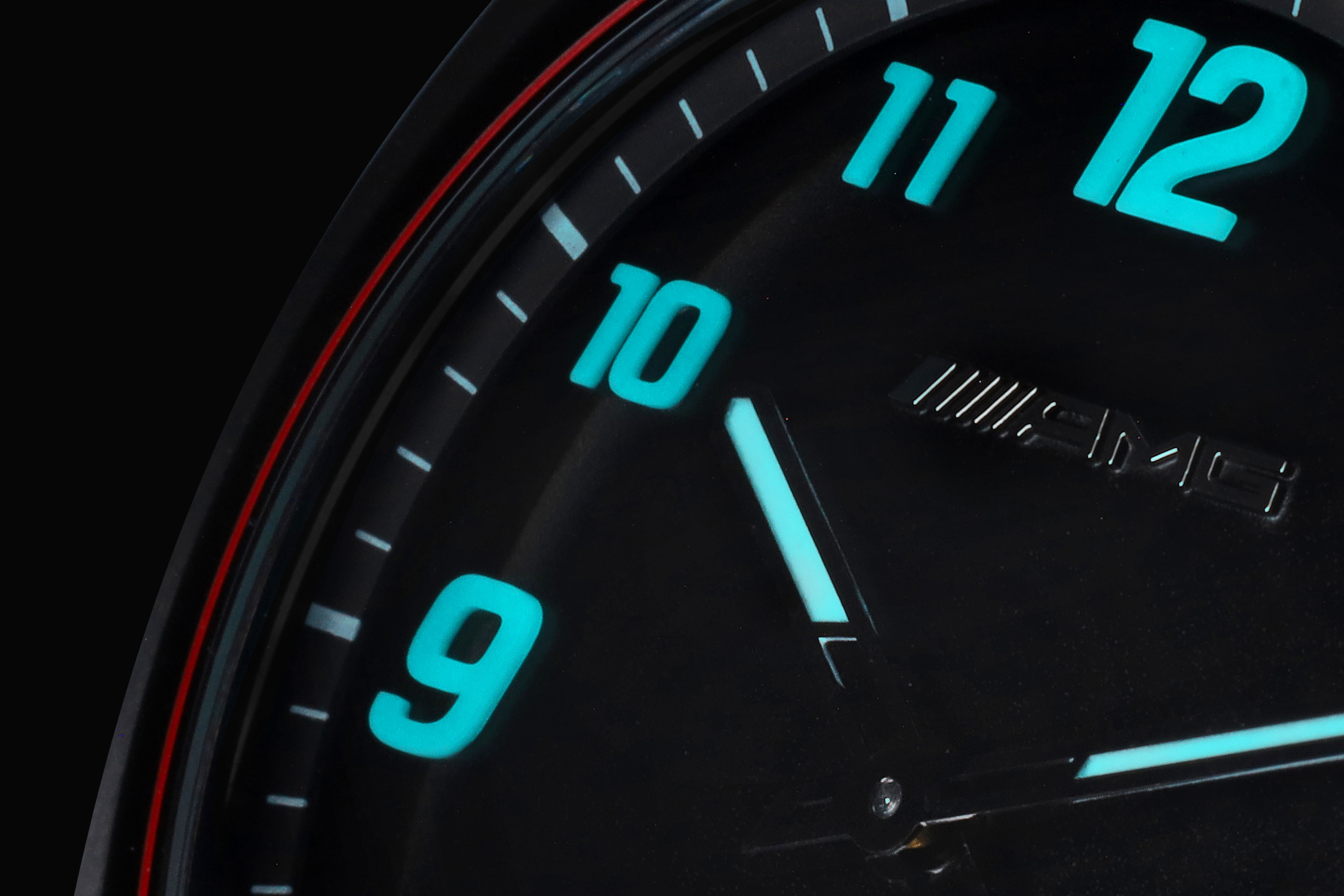 Zegarek na rękę, Unisex, AMG, Produkty podstawowe - czerń / antracyt / czerwony, stal nierdzewna / tytan / kauczuk