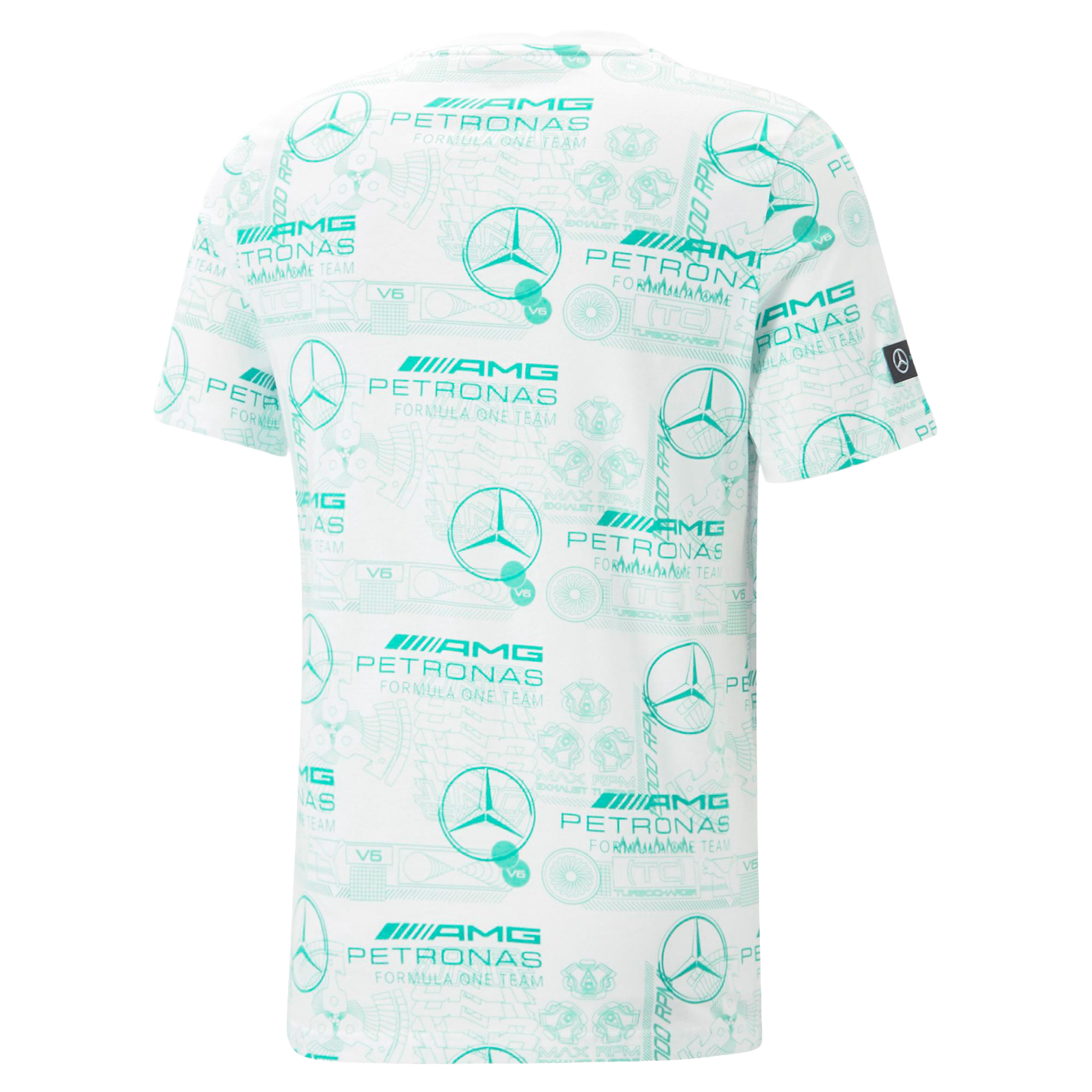T-Shirt, Mercedes-AMG F1 - weiß, L