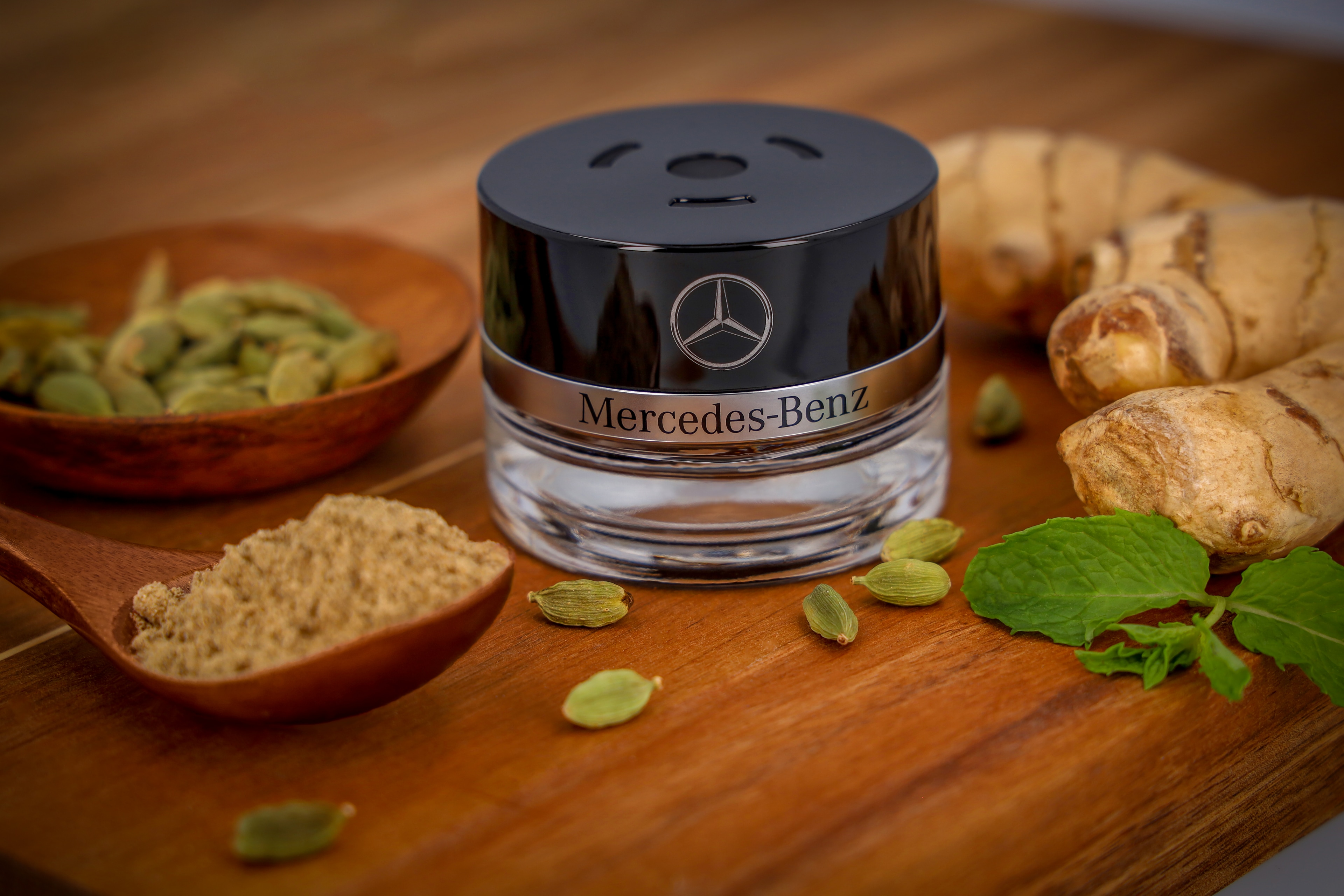 Flakon, GINGERY MOOD - przezroczyste / czerń, szkło, 15 ml