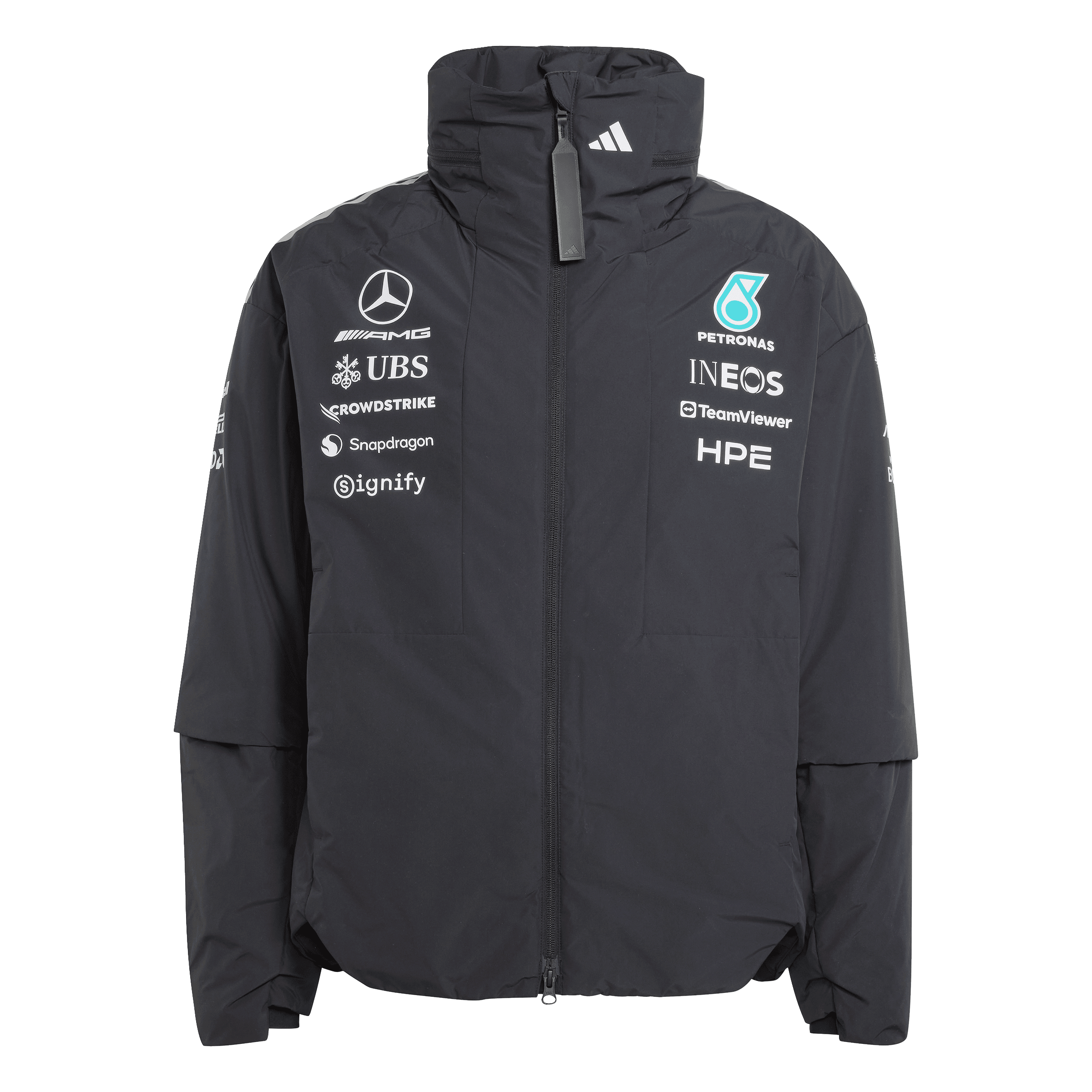 Męska kurtka, Team, Mercedes-AMG F1 - czerń, XS