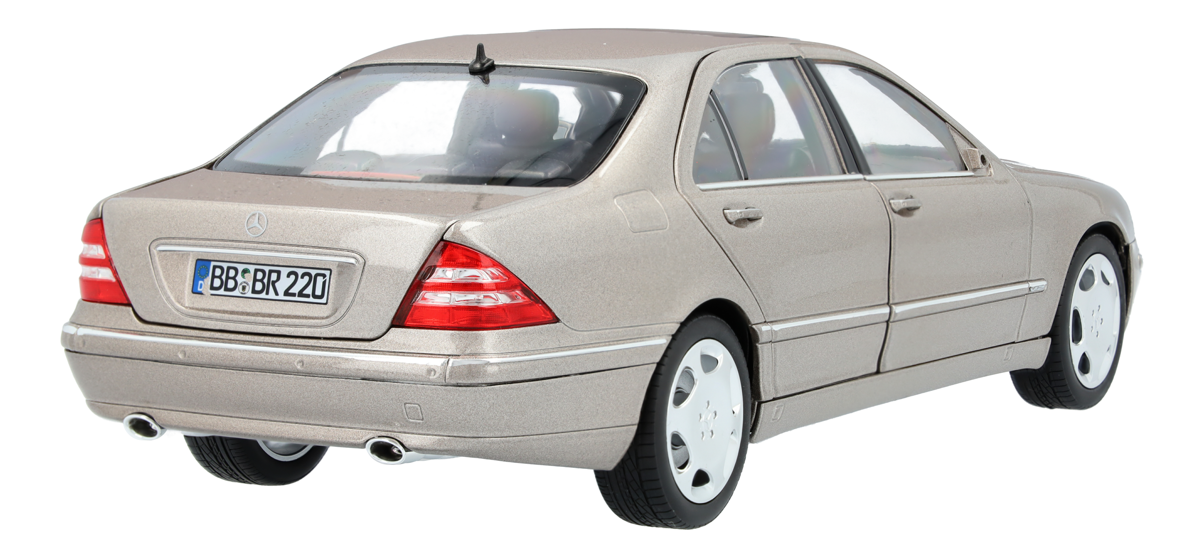S 600 Limousine Langversion V220 (2000-2005) - cubanitsilber, Norev, 1:18