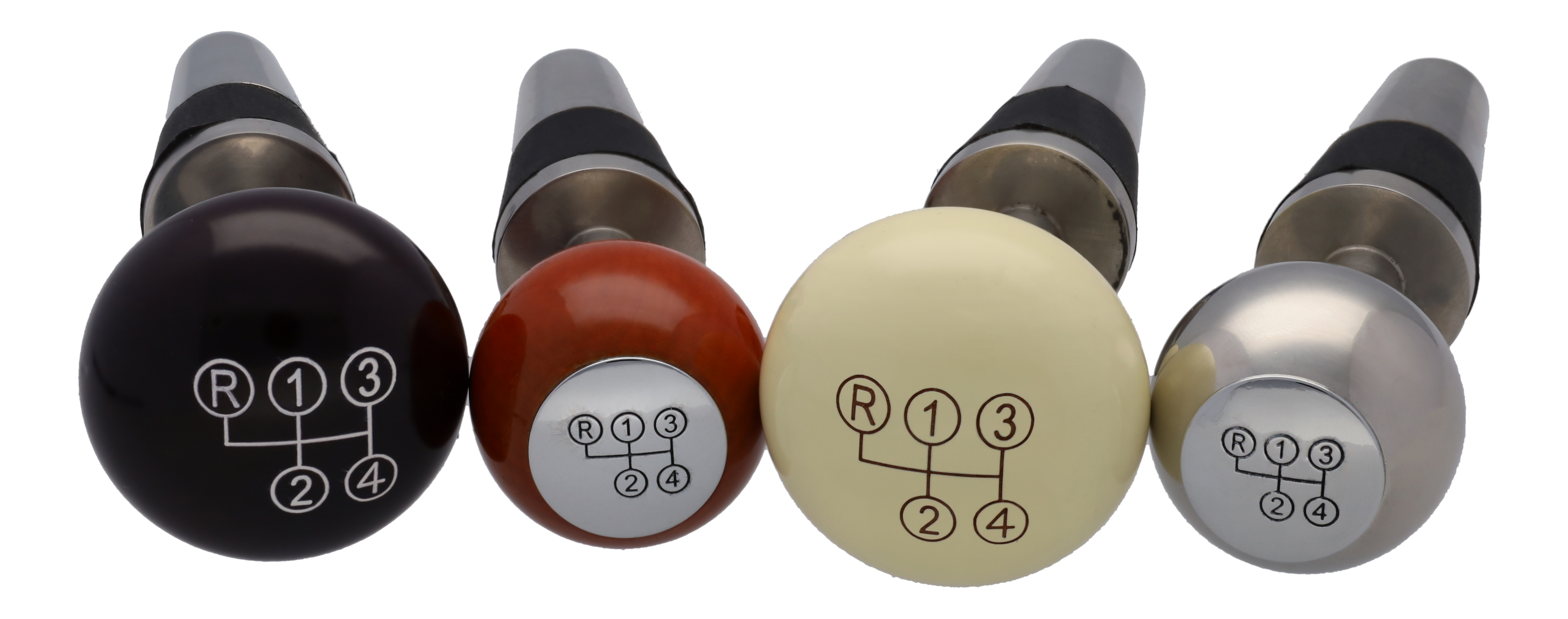 Korki do wina, Zestaw 4-częściowy - srebrny / kość słoniowa / czerwone wino, stal nierdzewna / drewno