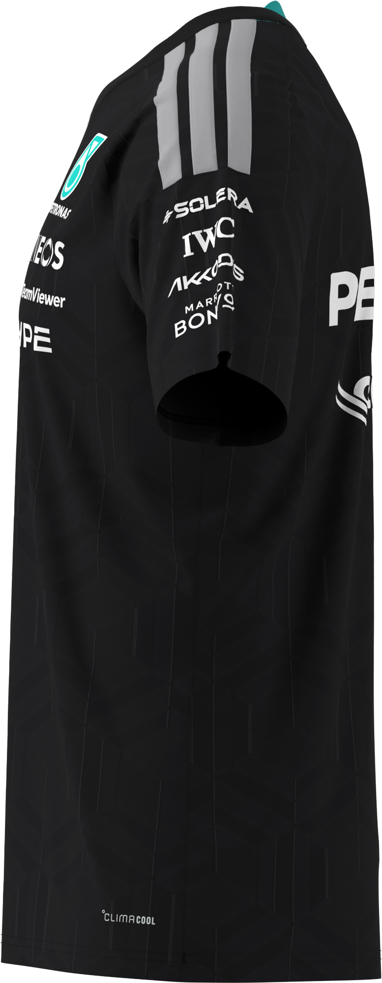 T-shirt męski, Kierowca, Mercedes-AMG F1 - czerń, S