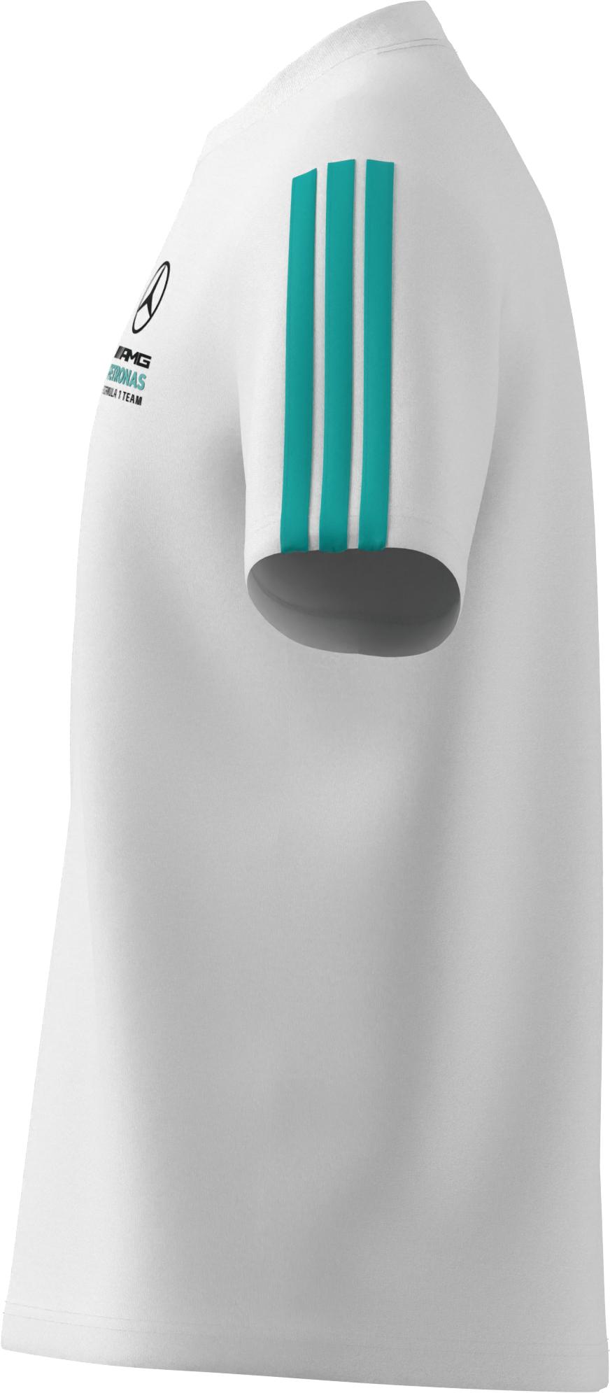 T-shirt męski, Mercedes-AMG F1 - biały, XS