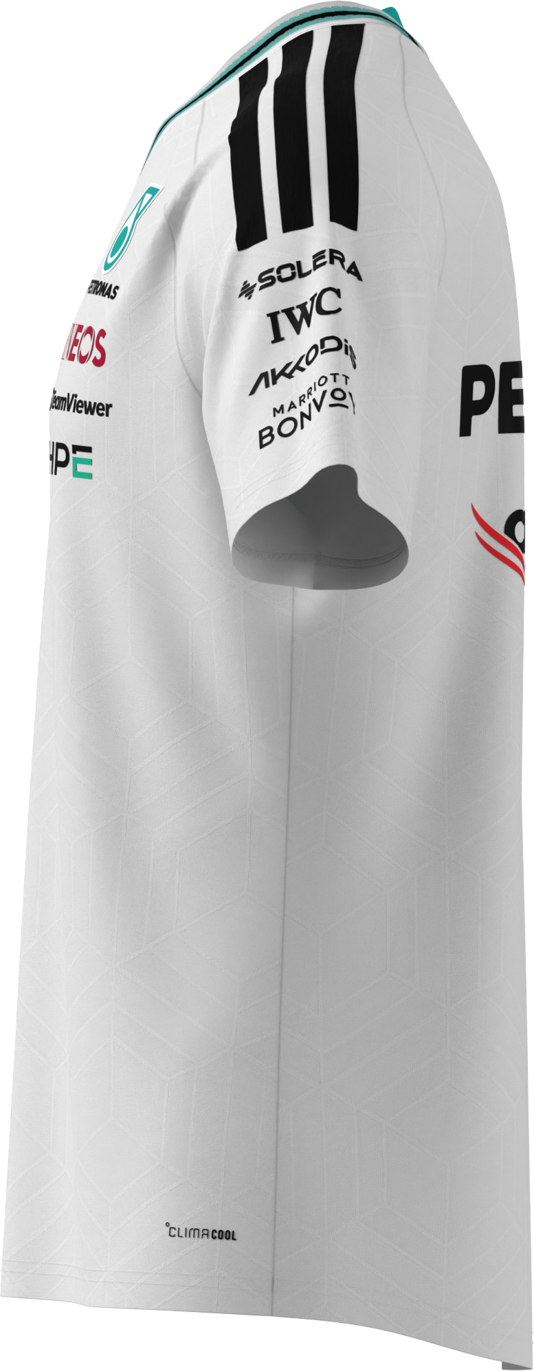 T-shirt męski, Authentic dla kierowcy, Mercedes-AMG F1 - biały, XL