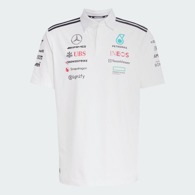 Poloshirt Herren, Team, Mercedes-AMG F1 - weiß, M