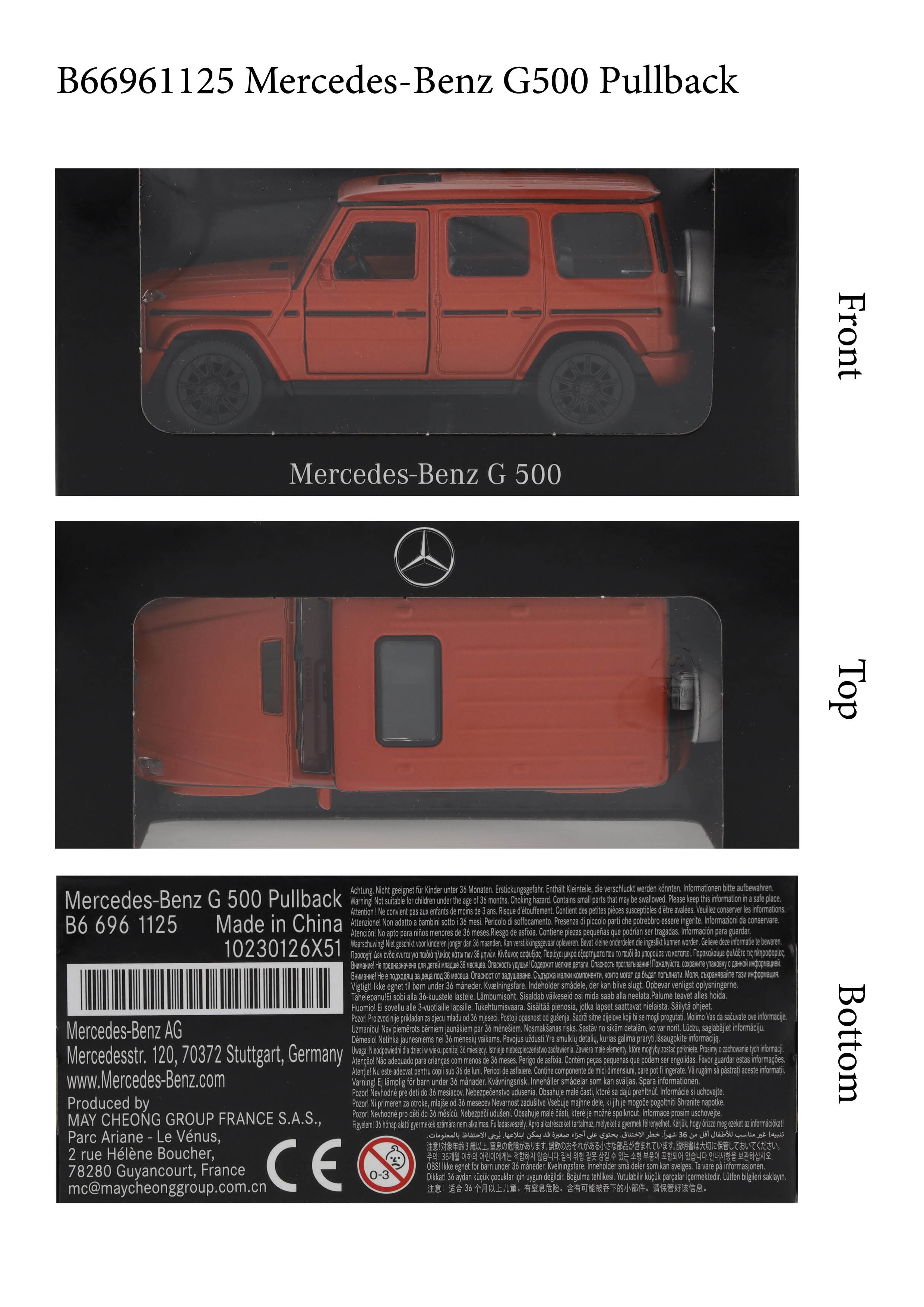 G-Class, Samochody terenowe, W465, Pullback - G manufactory copper orange mango, Heinrich Bauer, 1:43