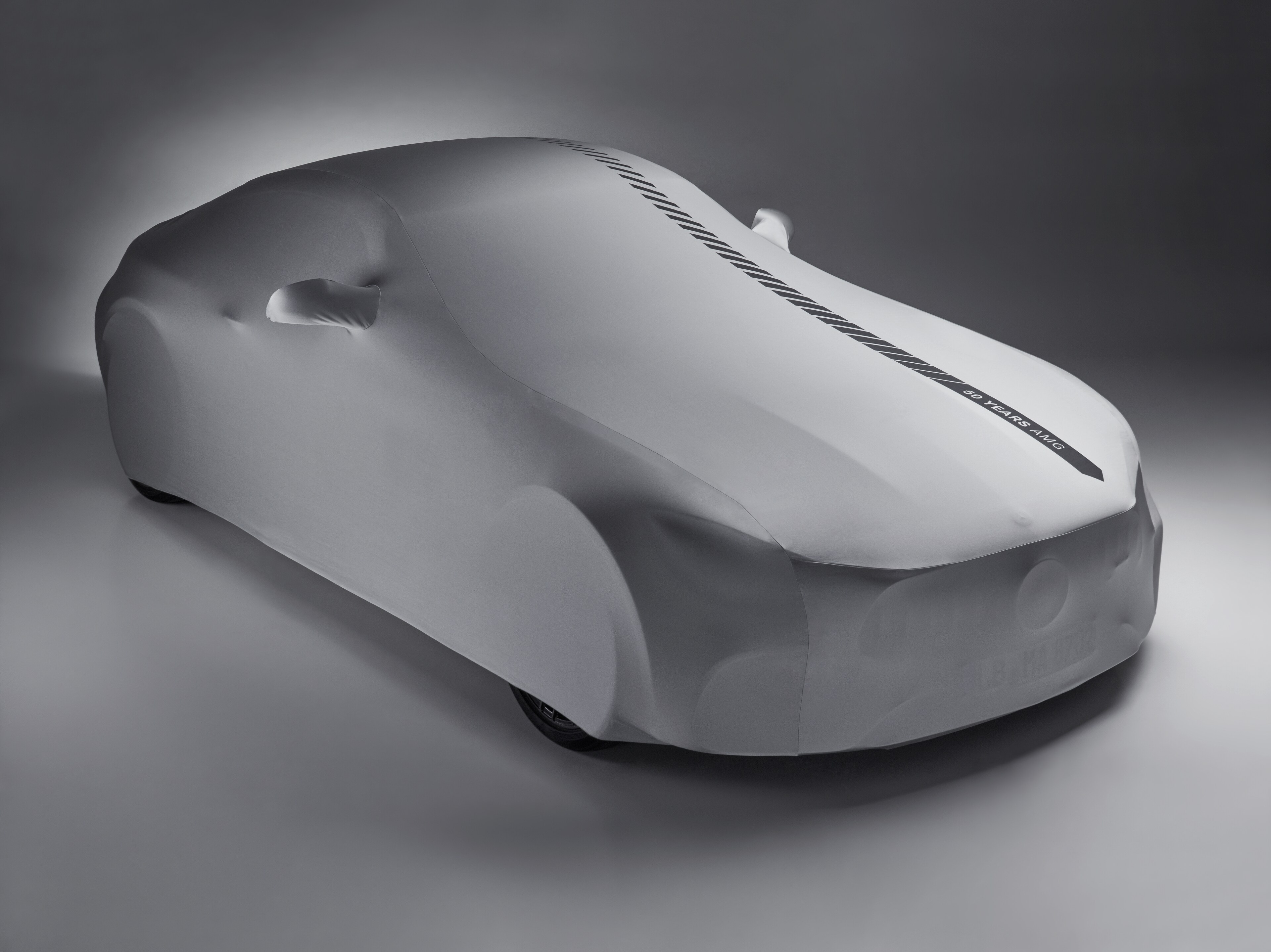 Pokrowiec AMG Indoor-Car-Cover - poliamid / poliester, srebrny