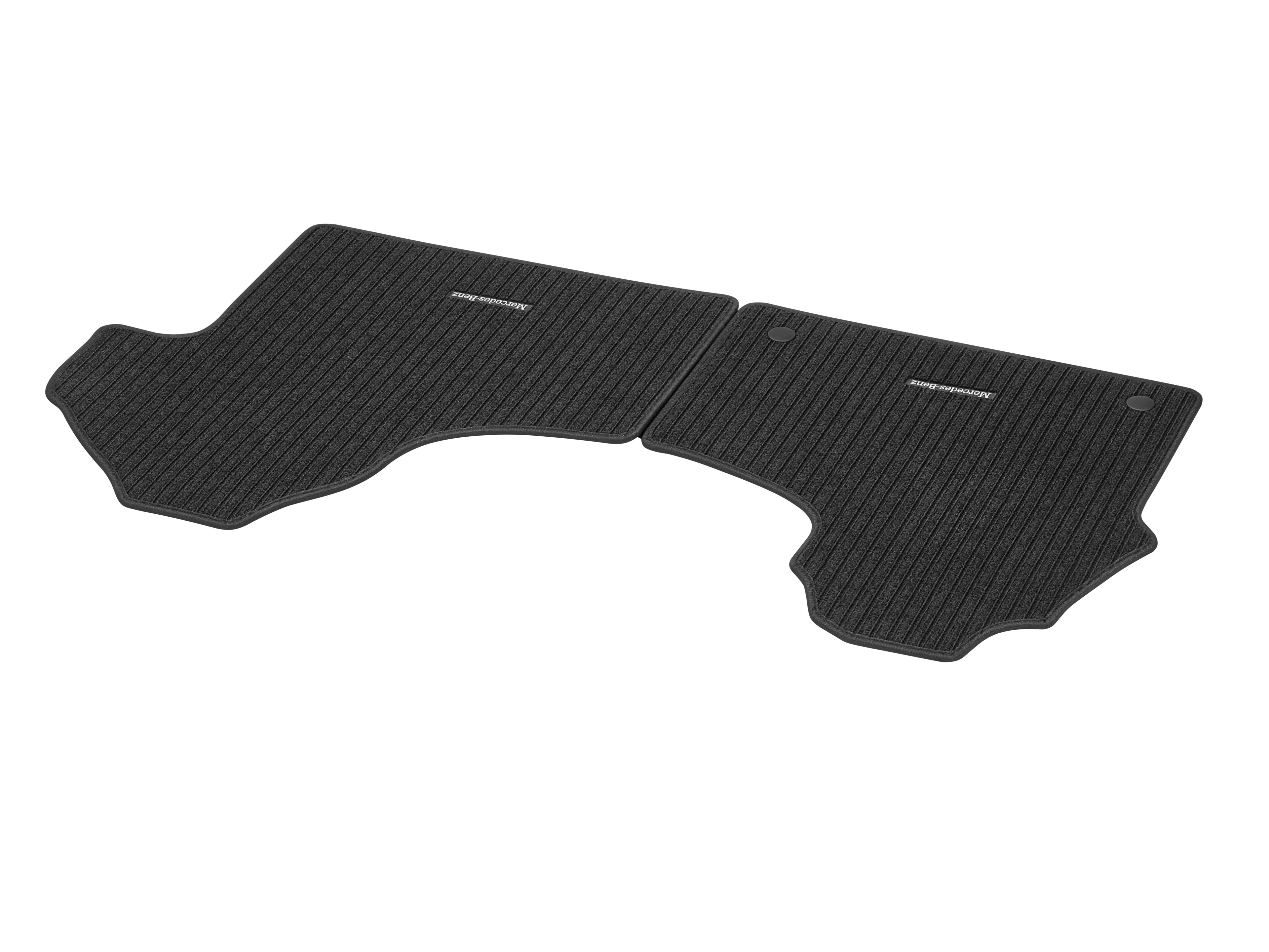 Maty rypsowe CLASSIC, Maty po stronie kierowcy i pasażera, Zestaw 2-częściowy, z/bez S23 (2-osobowy fotel pasażera) - kierownica z lewej strony, czerń