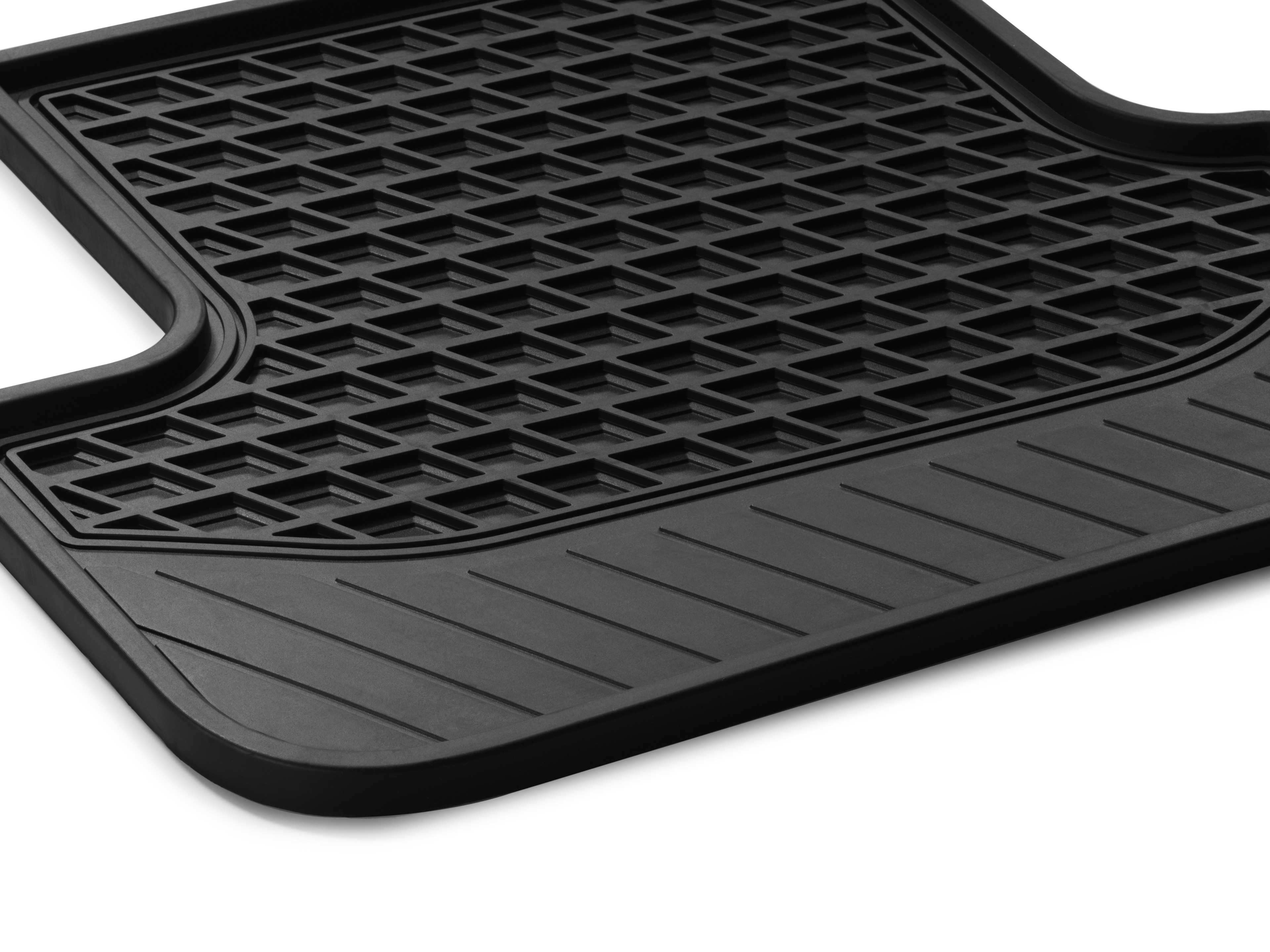 Maty na każdą pogodę CLASSIC, Tył, Zestaw 2-częściowy - kierownica z lewej/prawej strony, czerń