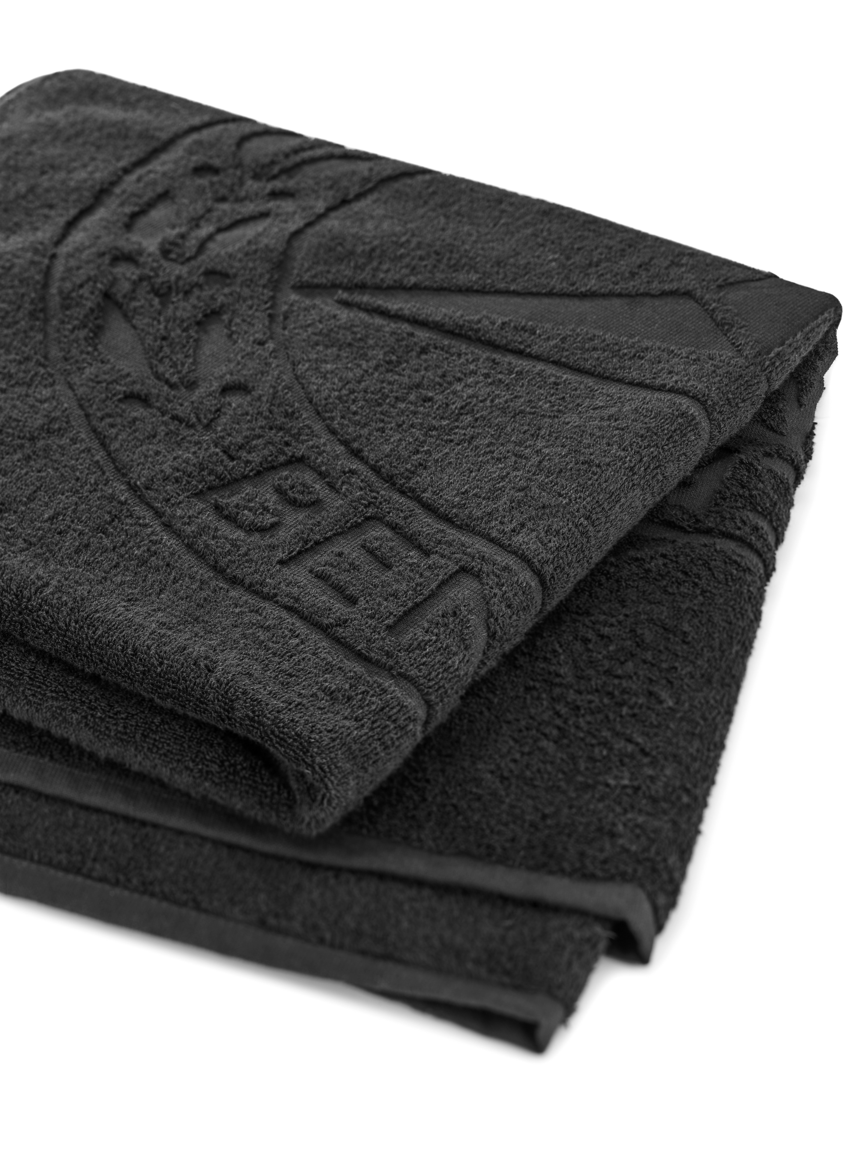 Strandtuch - schwarz, Baumwolle