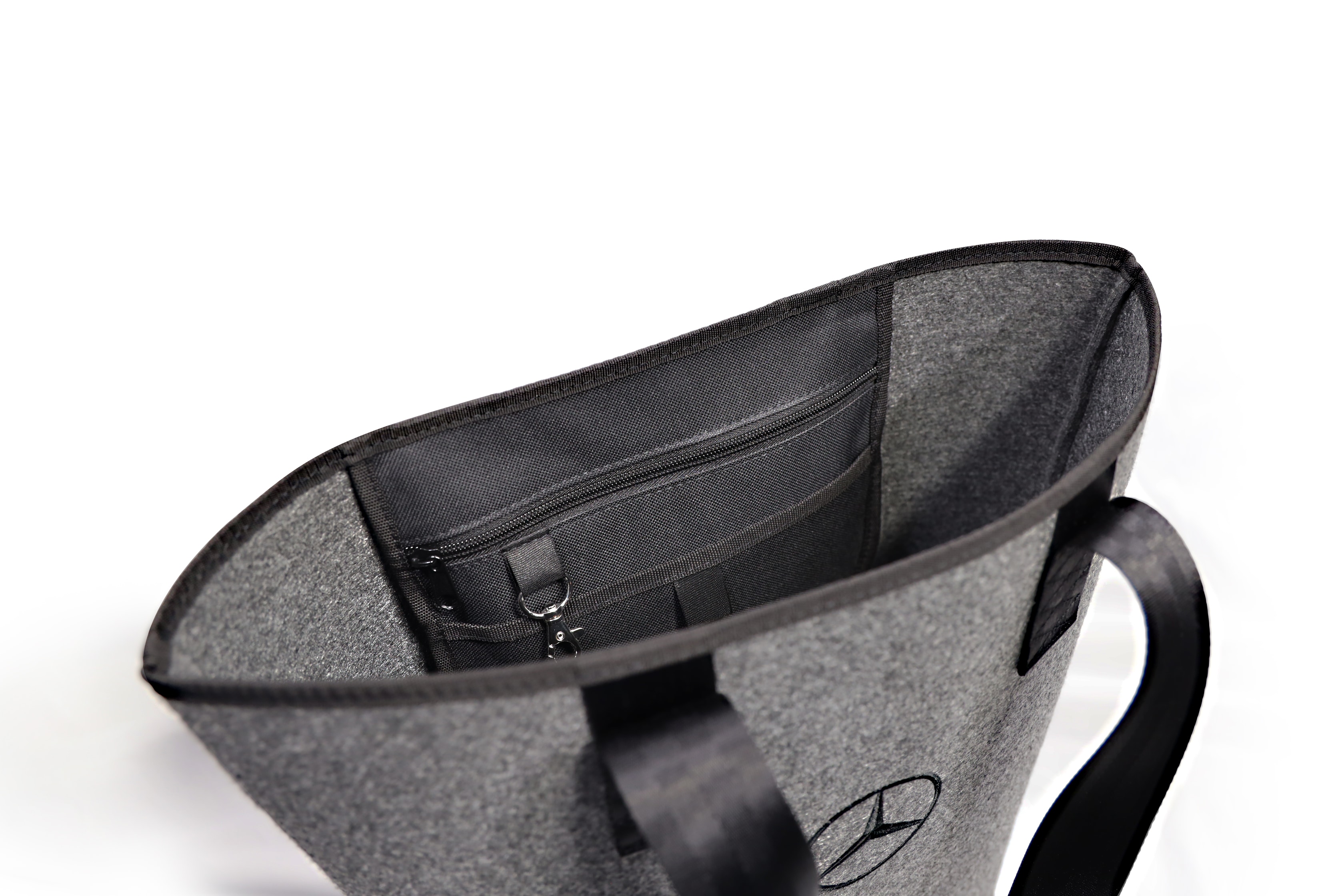 Torba na zakupy - szary / czerń, poliester