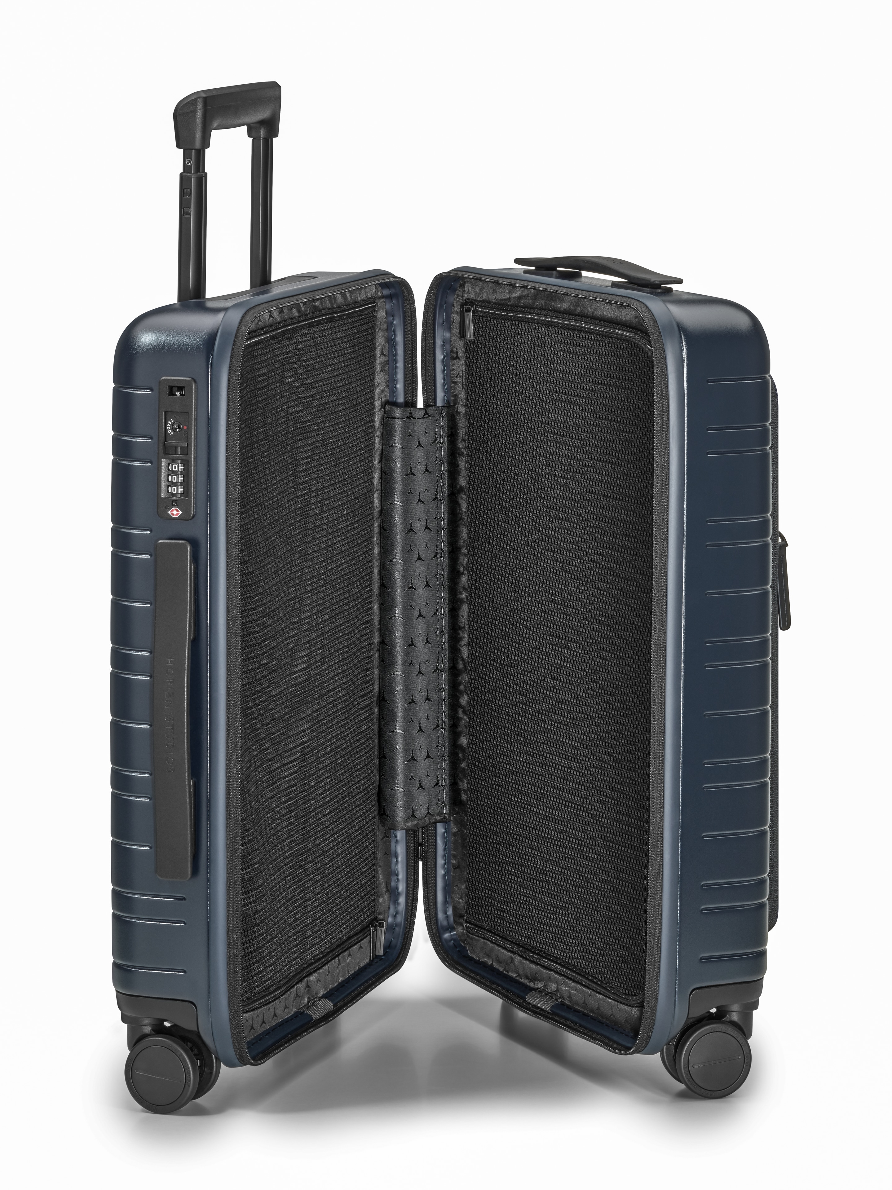 Walizka, M5 - ciemnoniebieski, poliwęglan / nylon / poliuretan, HORIZN STUDIOS, 33,5 l