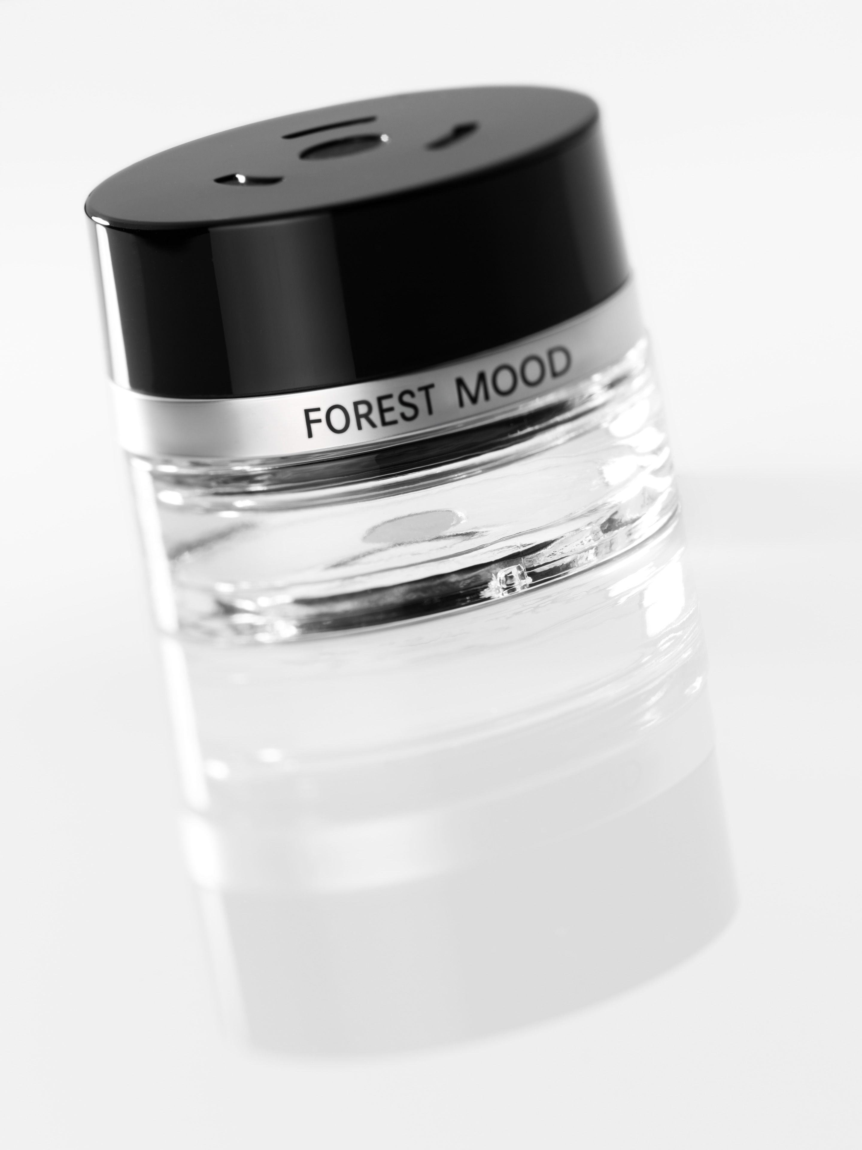 Flakon, FOREST MOOD - przezroczyste / czerń, szkło, 15 ml
