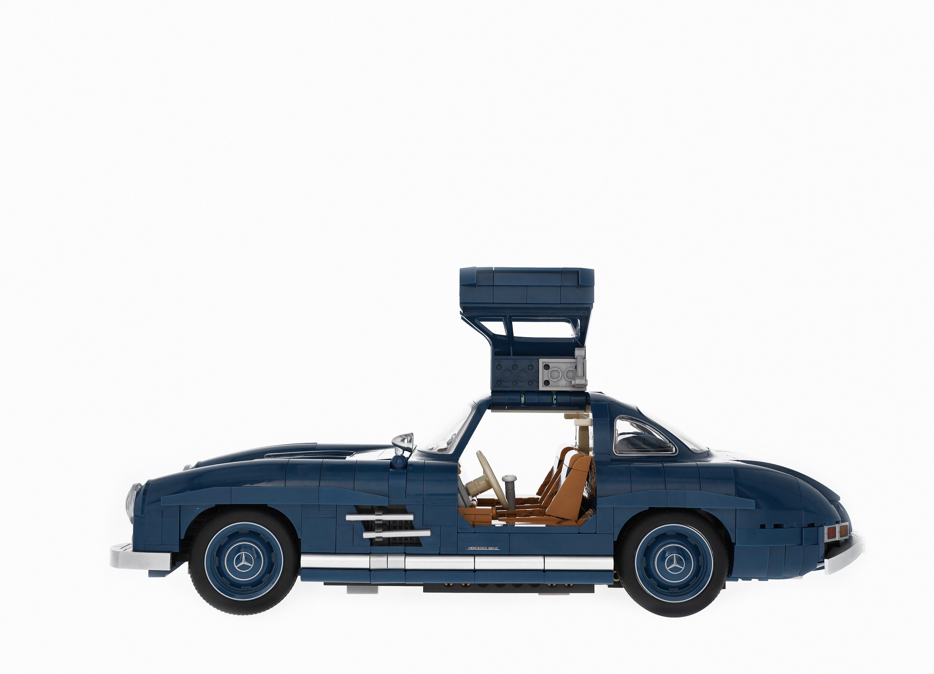 300 SL W 198 (1954-1957), Element zaciskowy do modelu - niebieski, Mattel, 1:12