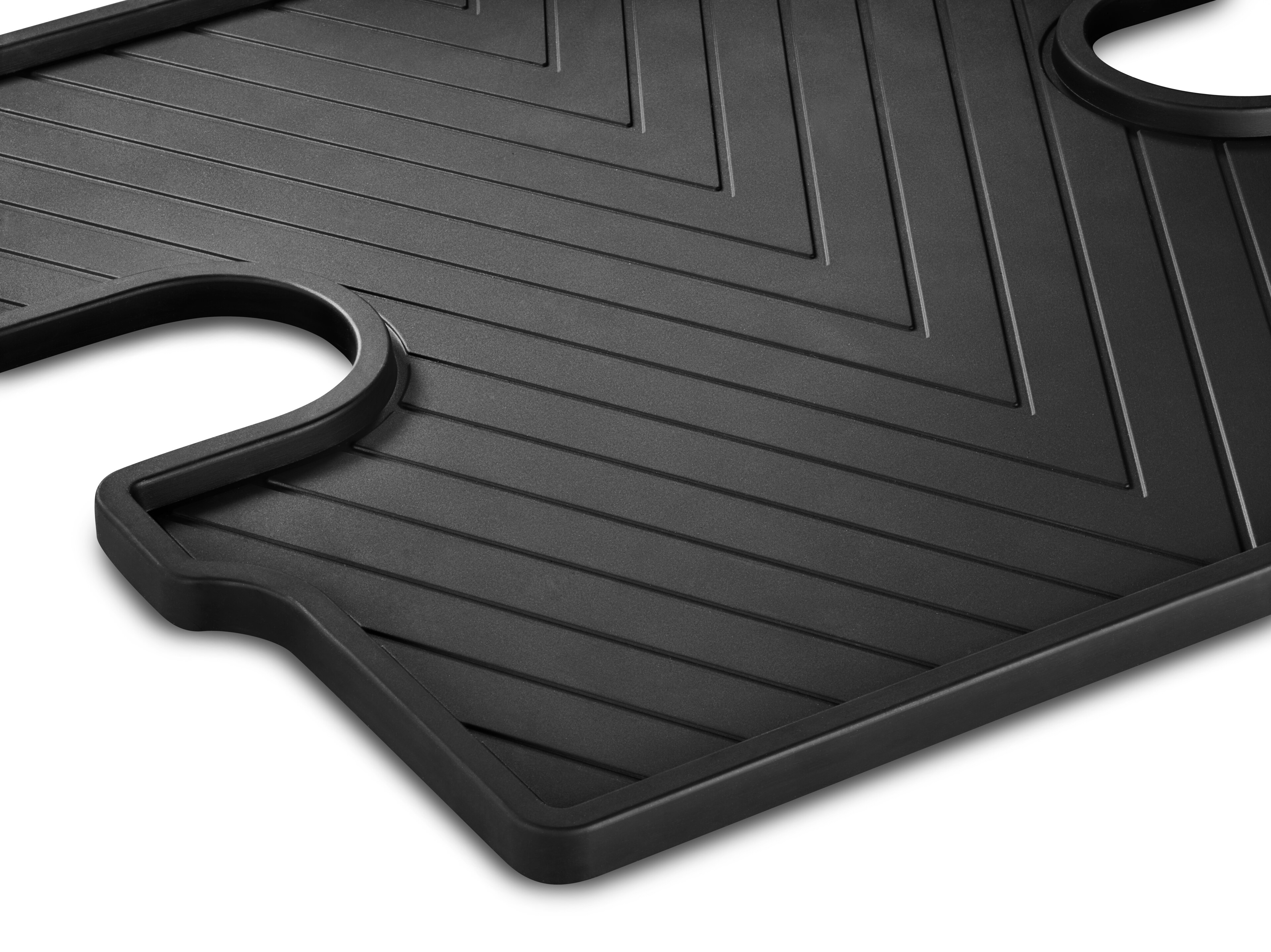 Maty na każdą pogodę, Mata środkowa, bez S23 (2-osobowy fotel pasażera), 1-częściowa - kierownica z lewej/prawej strony, czerń