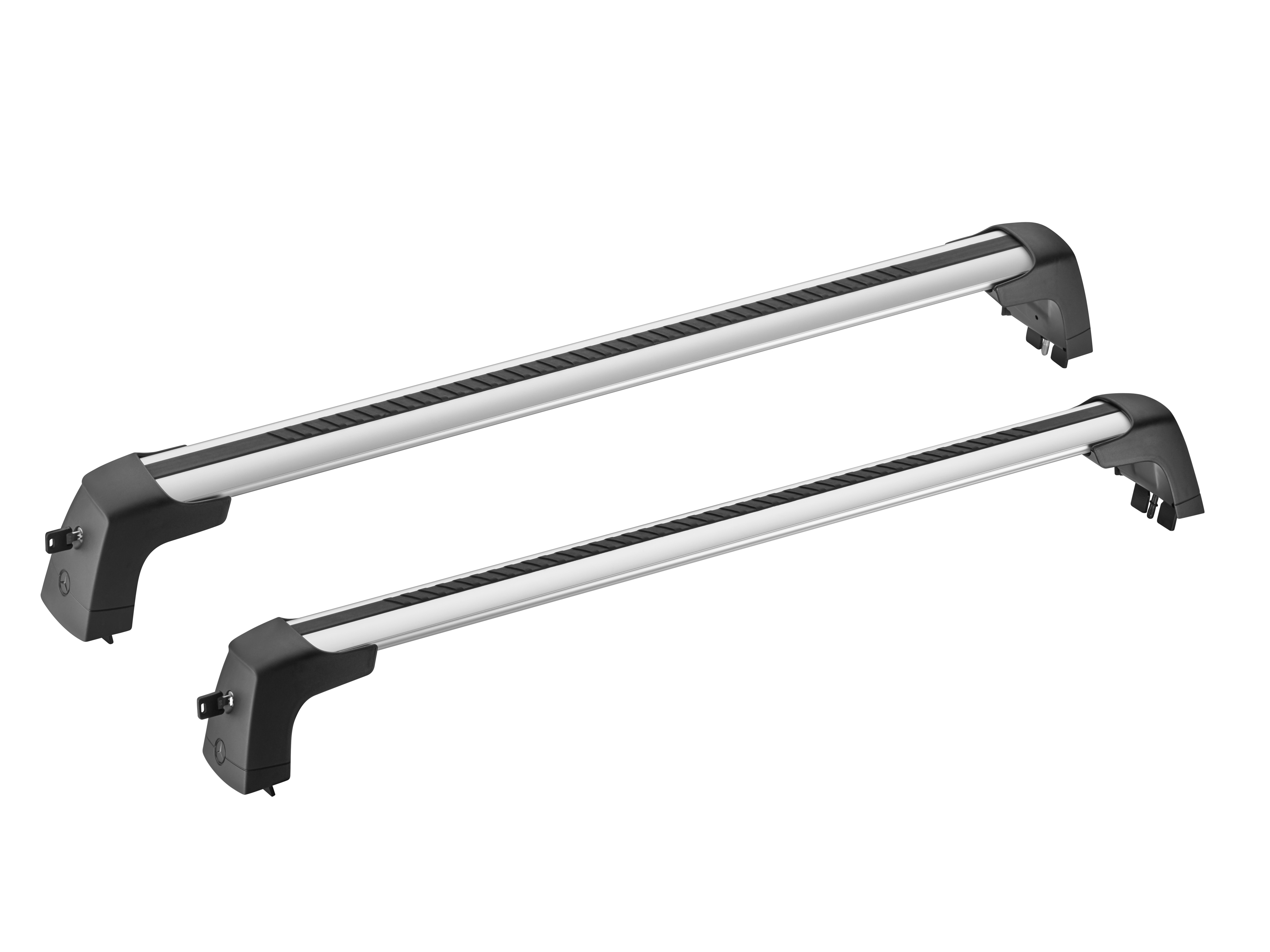 Bagażnik bazowy - aluminium / tworzywo sztuczne, srebrny / czerń