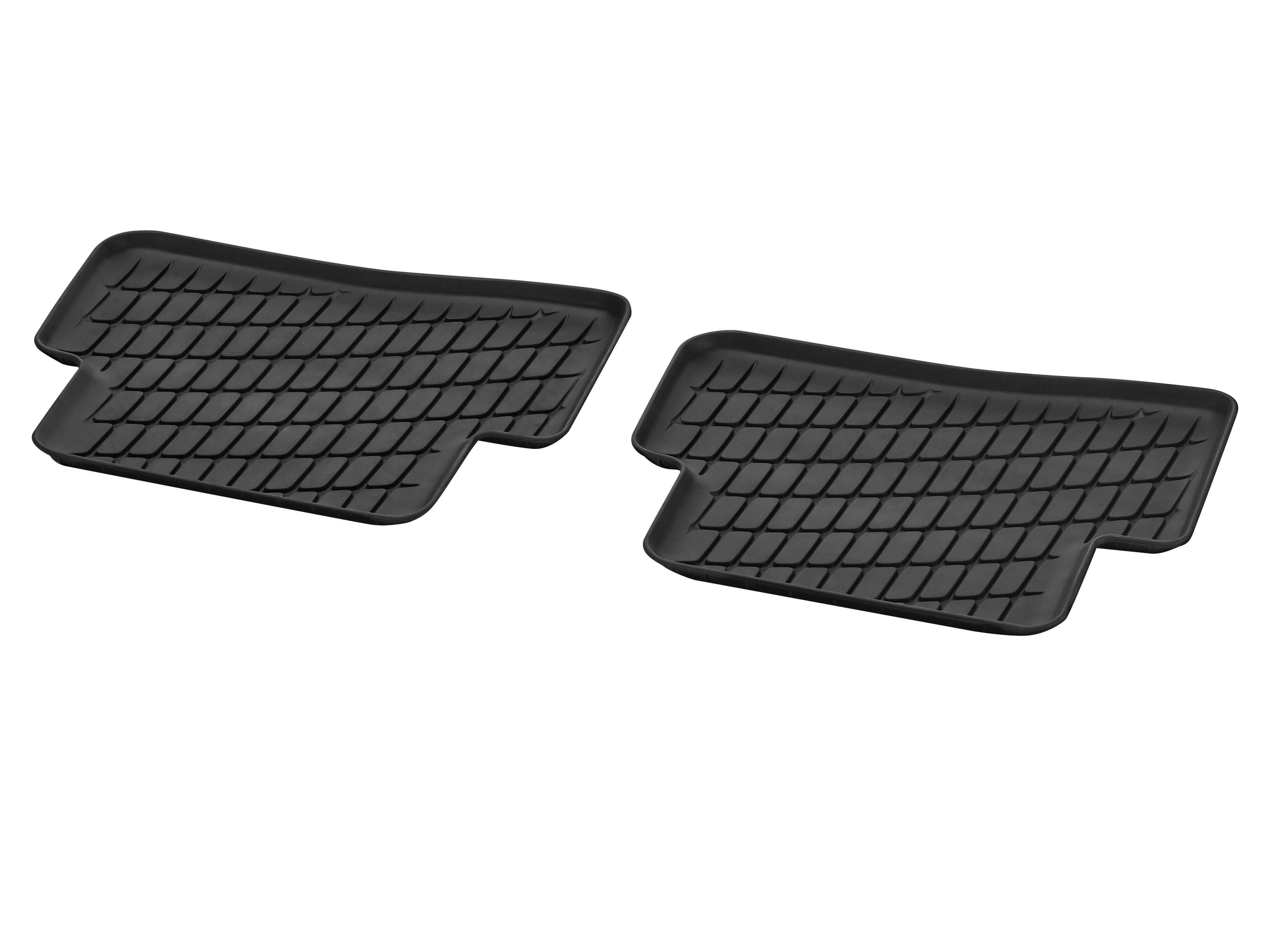 Maty na każdą pogodę Dynamic Squares, Tył, Zestaw 2-częściowy - kierownica z lewej/prawej strony, czerń