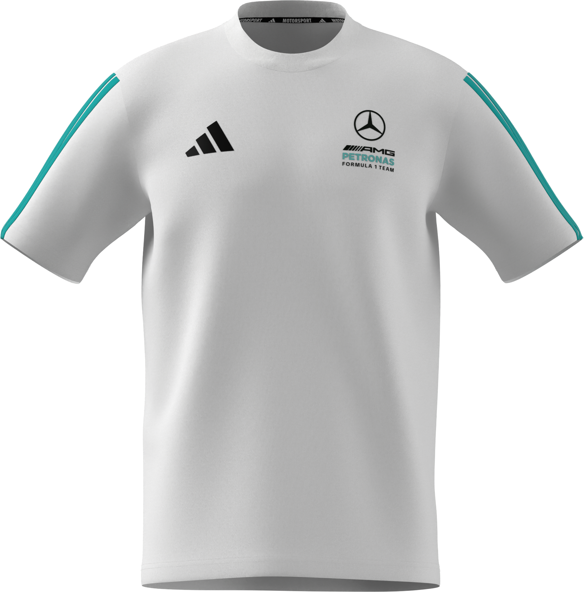 T-shirt męski, Mercedes-AMG F1 - biały, XS