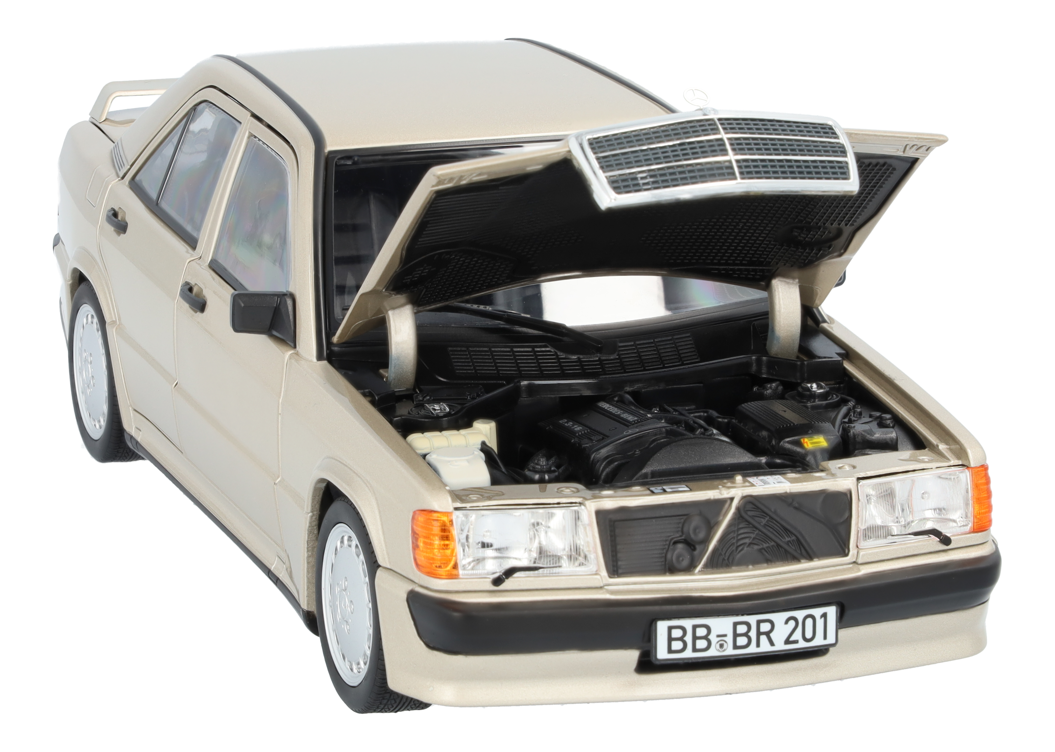 190 E 2.3-16 W 201 (1984-1988) - srebrny, Norev, 1:18