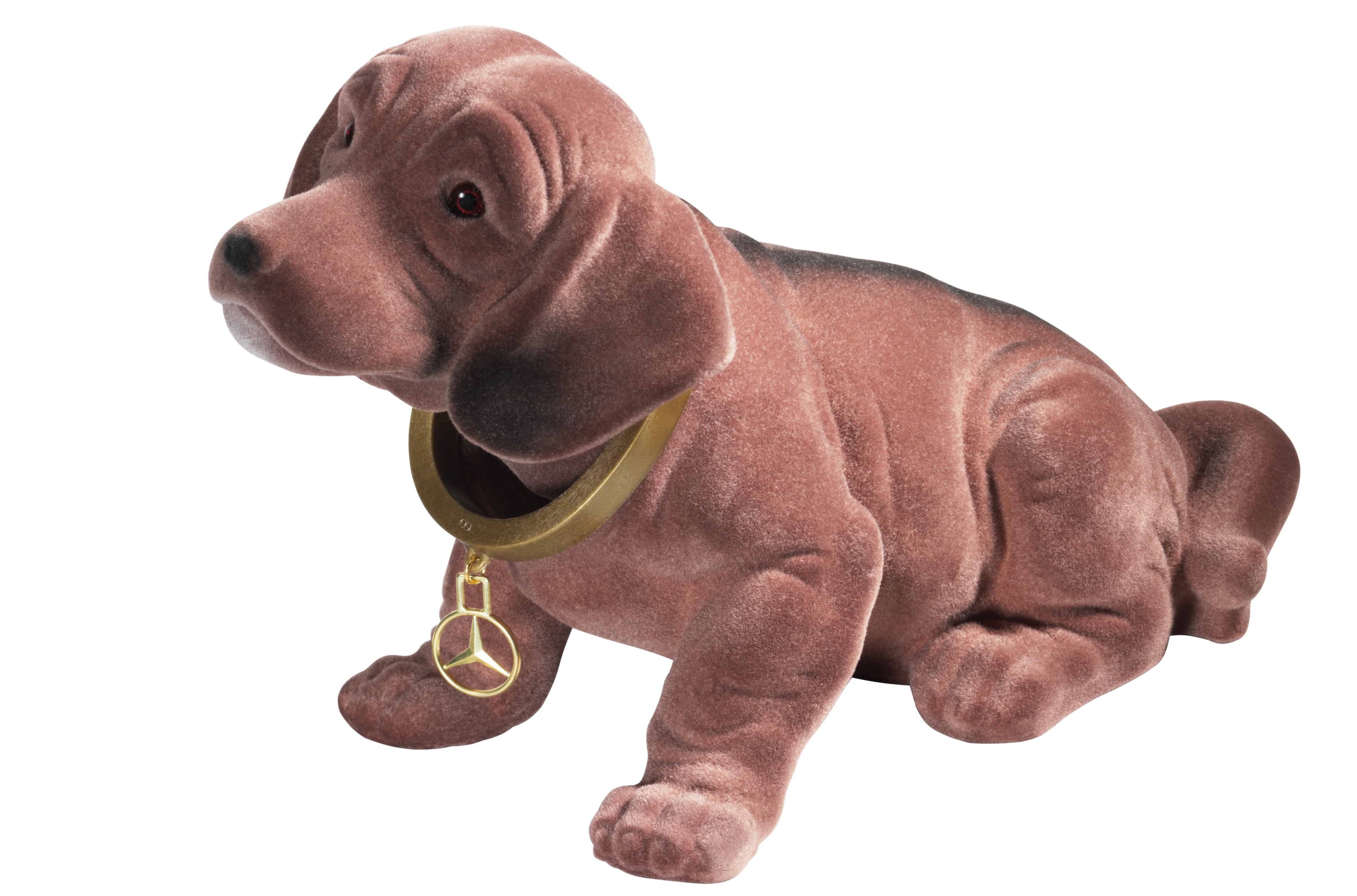 Wackeldackel - braun, Kunststoff