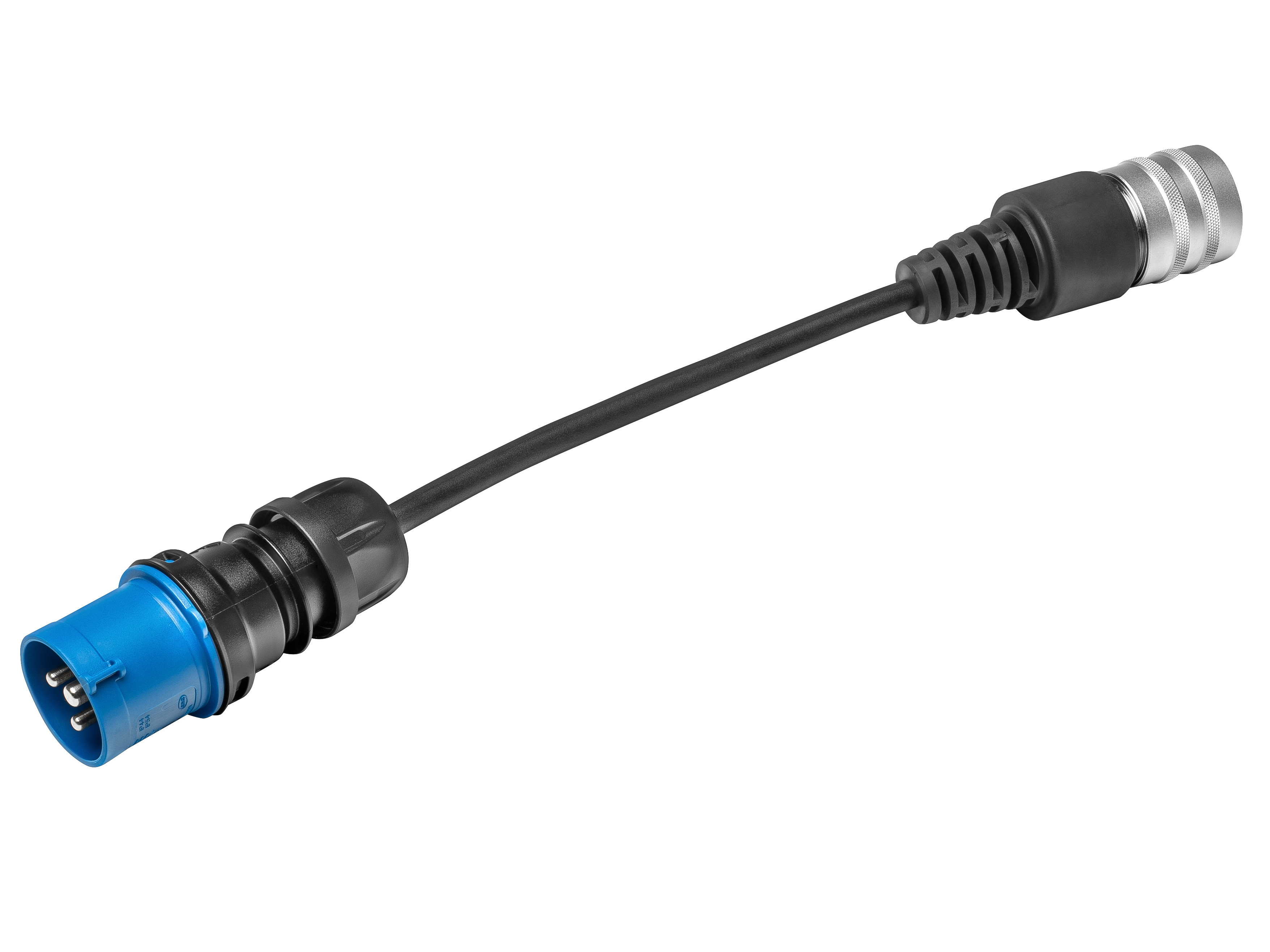 Flexibles Ladesystem, Adapter, CEE 16/1-phasig - schwarz