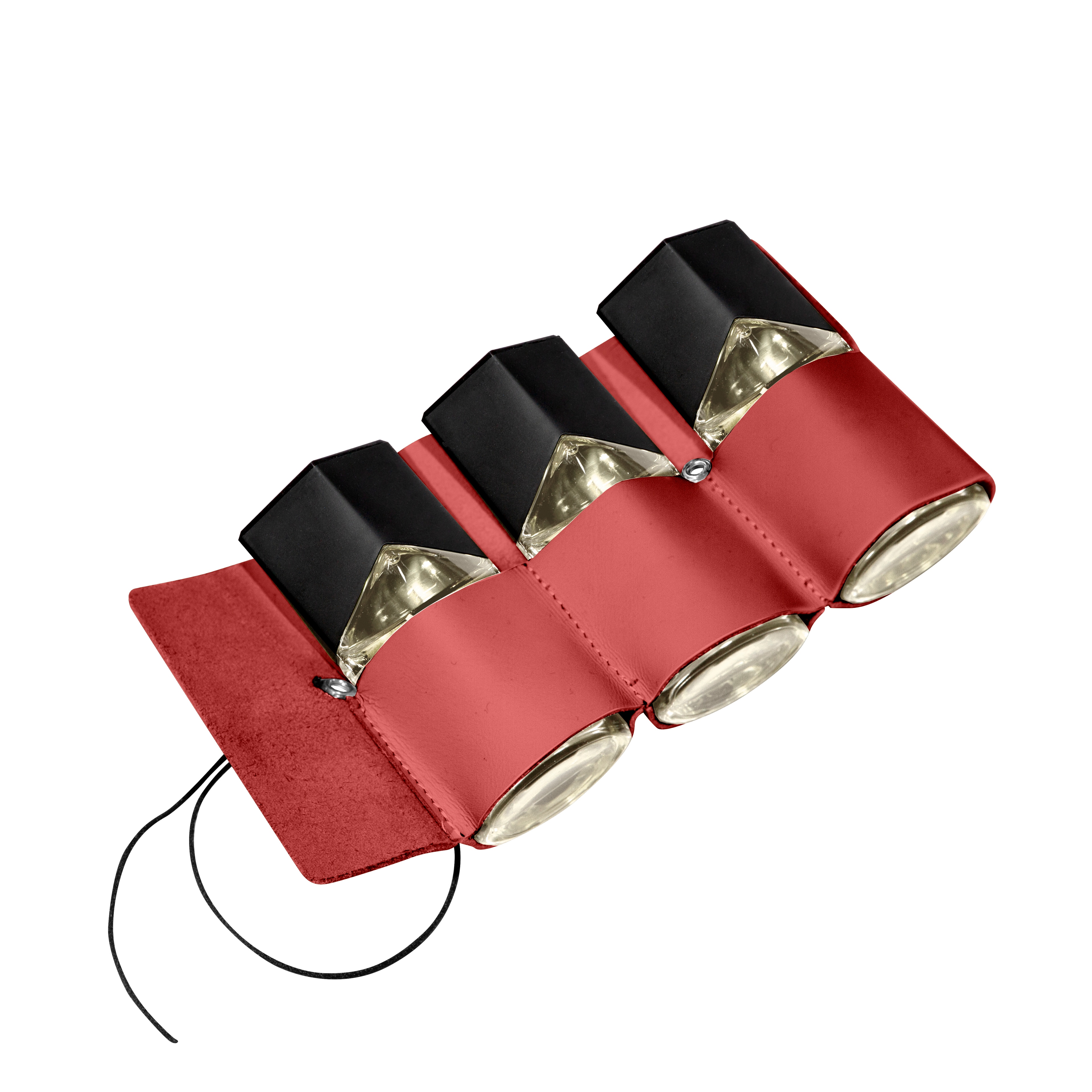 Trilogie Land Sea Air (LSA), EdP, Lederetui in Beige, Braun, Rot oder Schwarz - für Herren, INCC, 3x30 ml