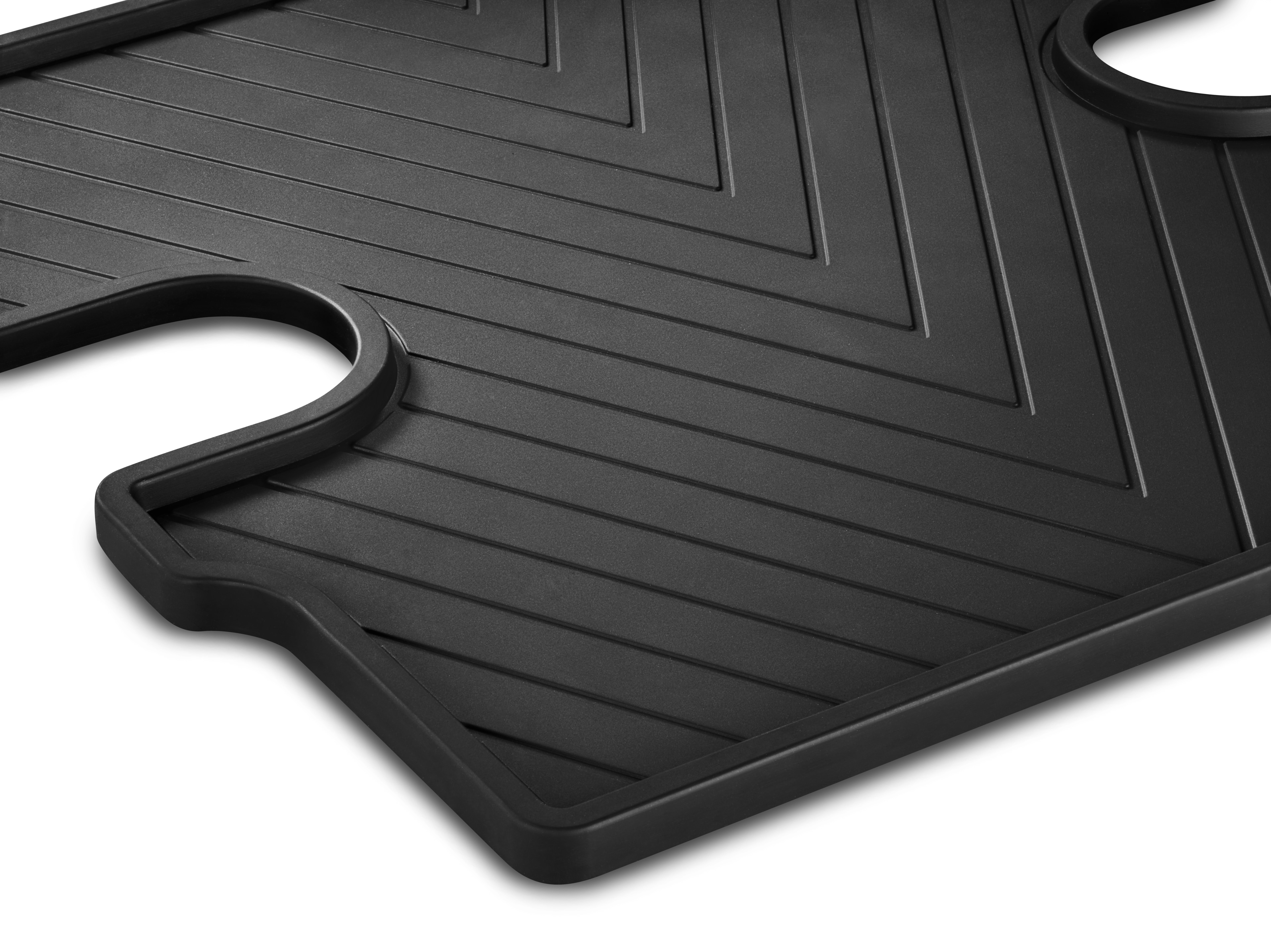 Maty na każdą pogodę, Mata środkowa, bez S23 (2-osobowy fotel pasażera), 1-częściowa - kierownica z lewej/prawej strony, czerń