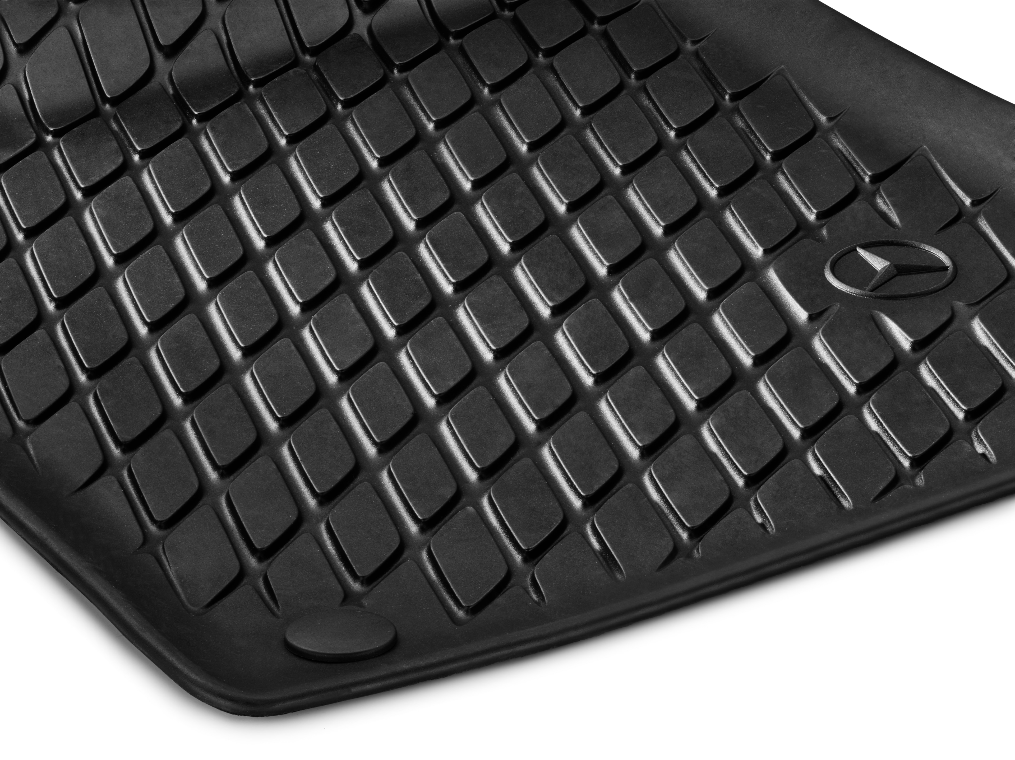 Maty na każdą pogodę Dynamic Squares, Maty po stronie kierowcy i pasażera, Zestaw 2-częściowy - kierownica z lewej strony, czerń