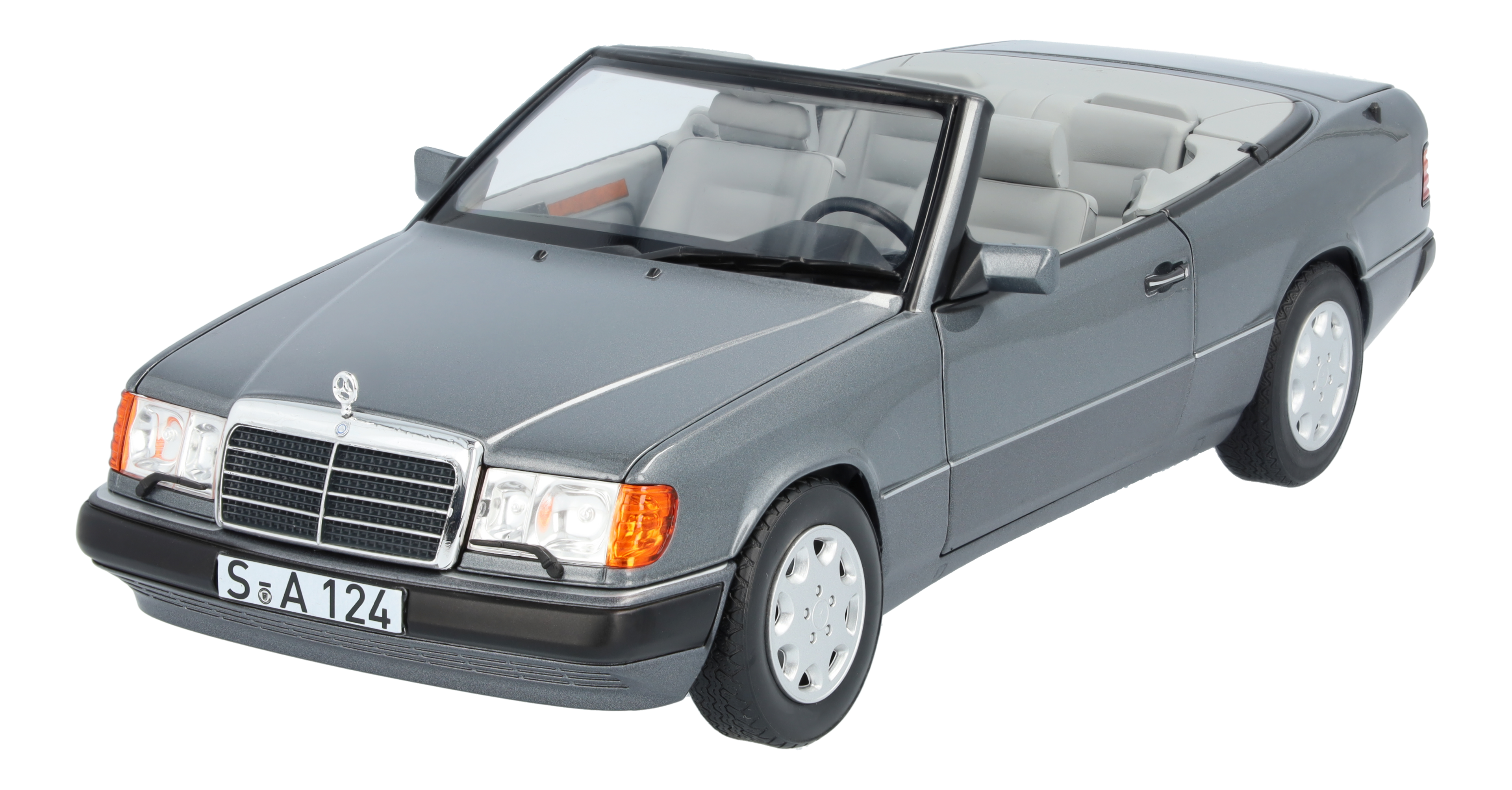 300 CE-24 Cabriolet A 124 (1991-1993) - perlmuttgrau, Norev, 1:18