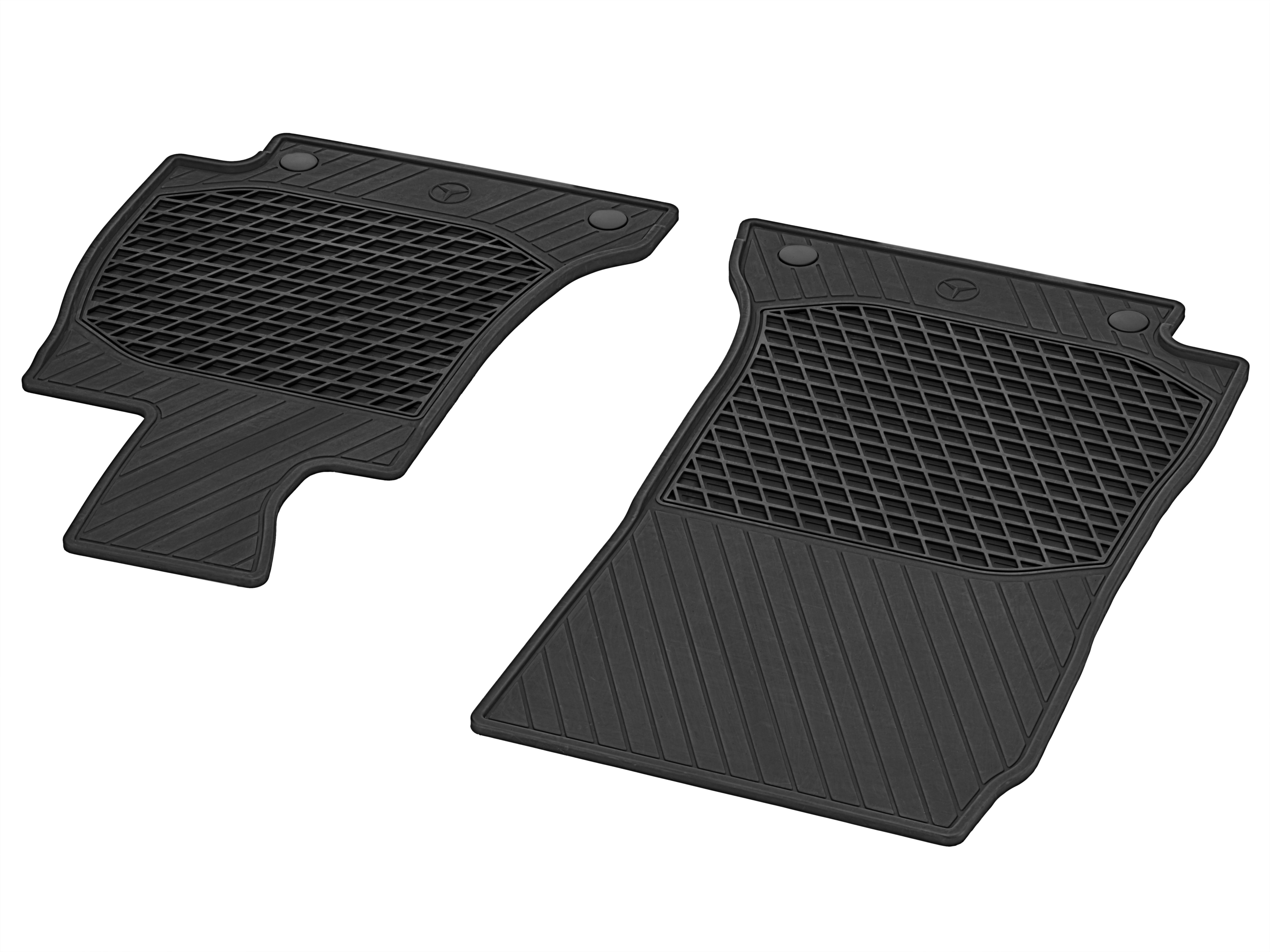 Maty na każdą pogodę CLASSIC, Maty po stronie kierowcy i pasażera, Zestaw 2-częściowy - kierownica z lewej strony, czerń