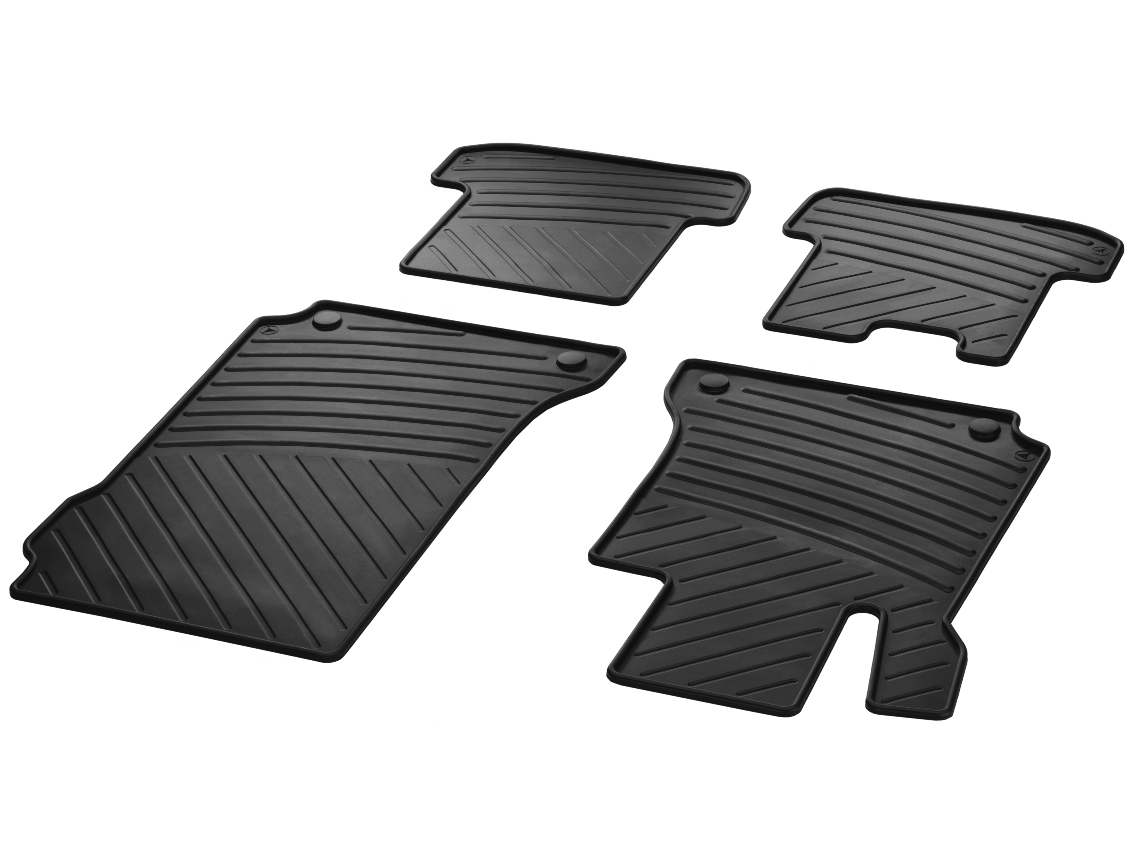 Maty na każdą pogodę CLASSIC, Zestaw, 4-częściowy - kierownica z lewej strony, czerń