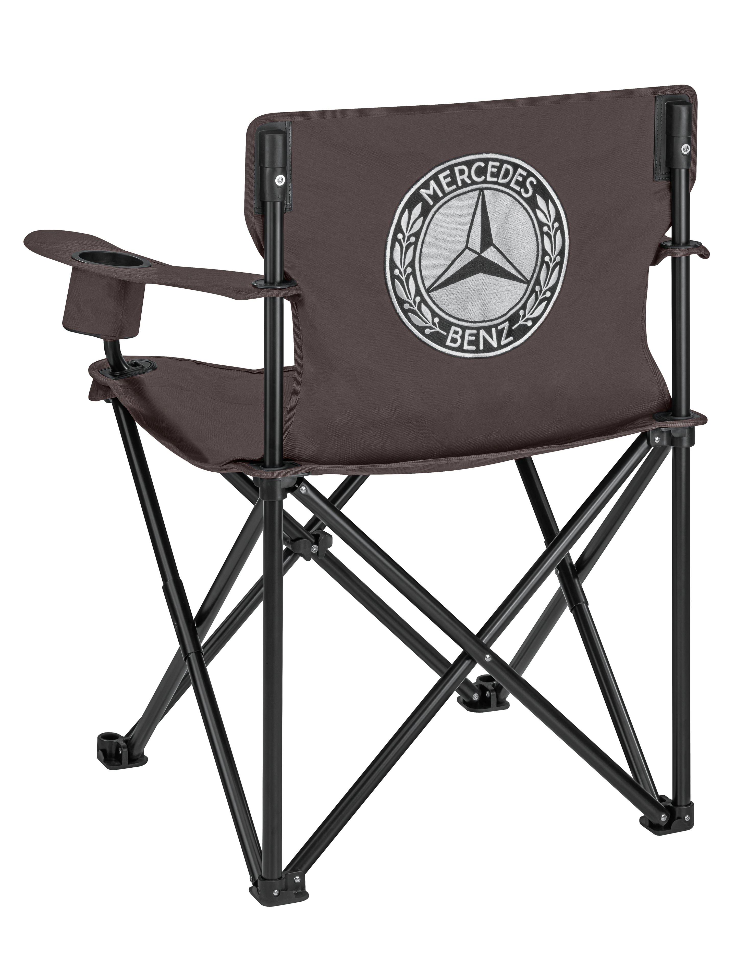 Składane krzesło - brązowy, stal