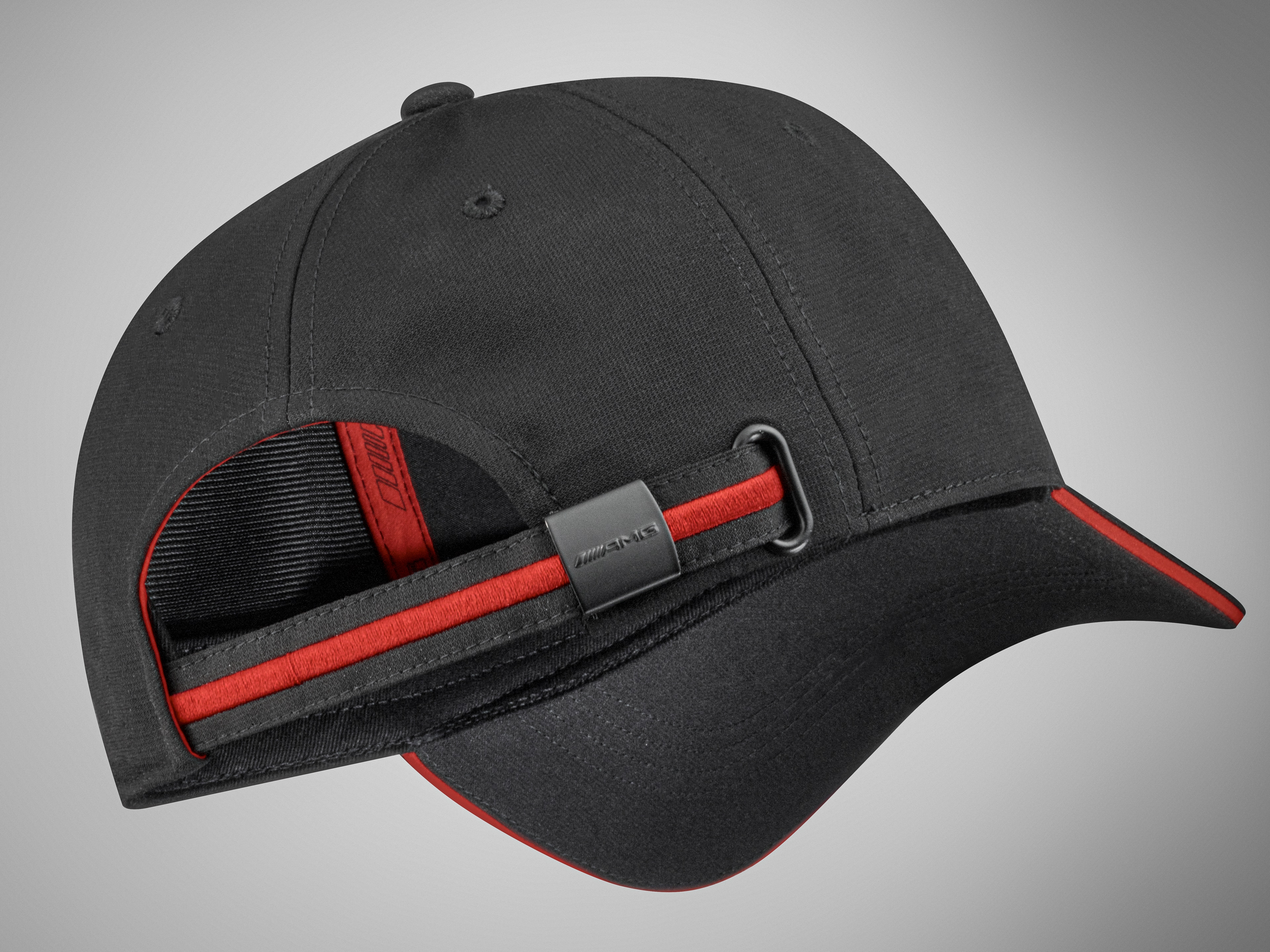 AMG Cap - schwarz / rot, Polyester (recycelt)