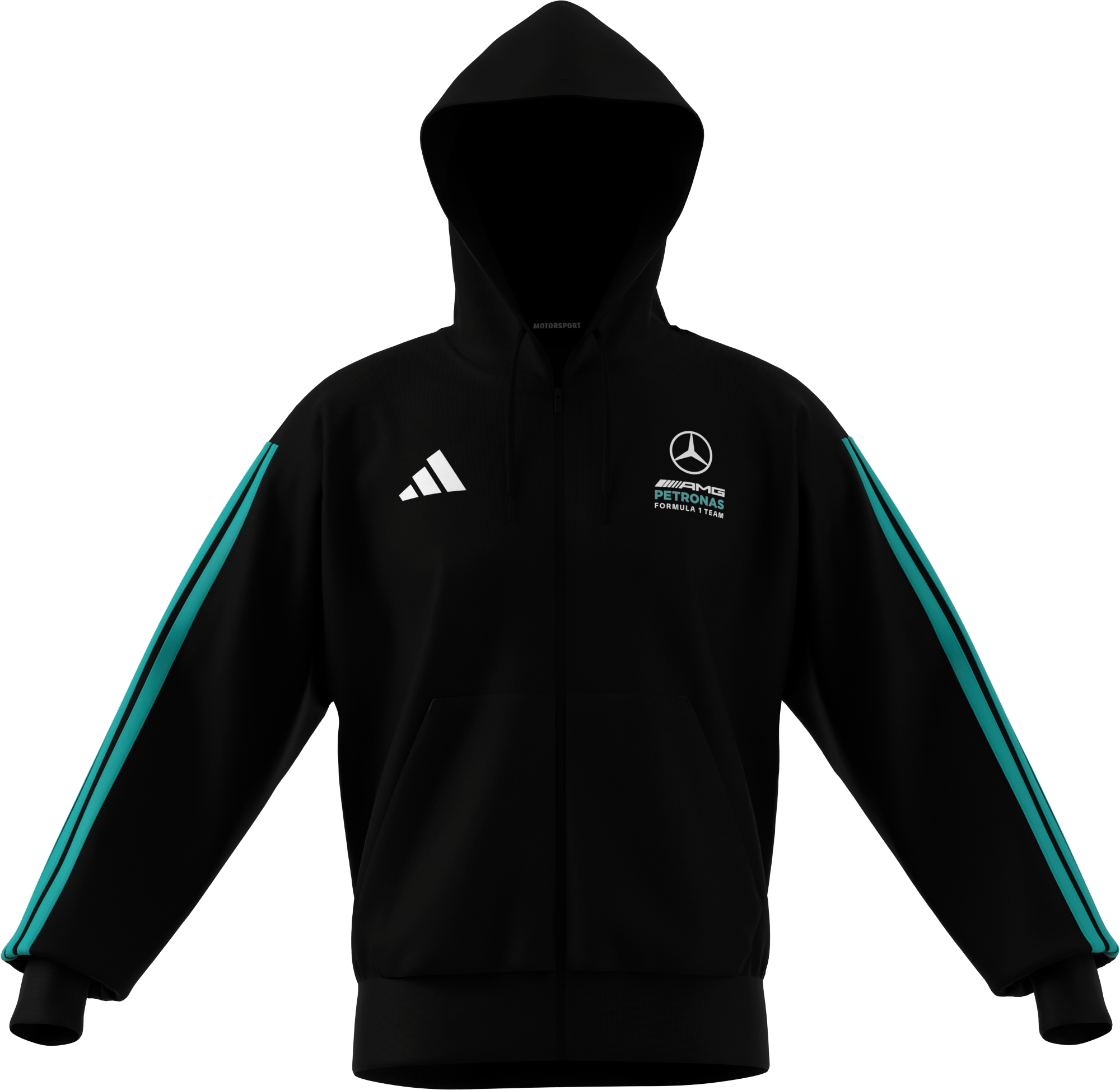 Męska bluza dresowa, Mercedes-AMG F1 - czerń, XXL