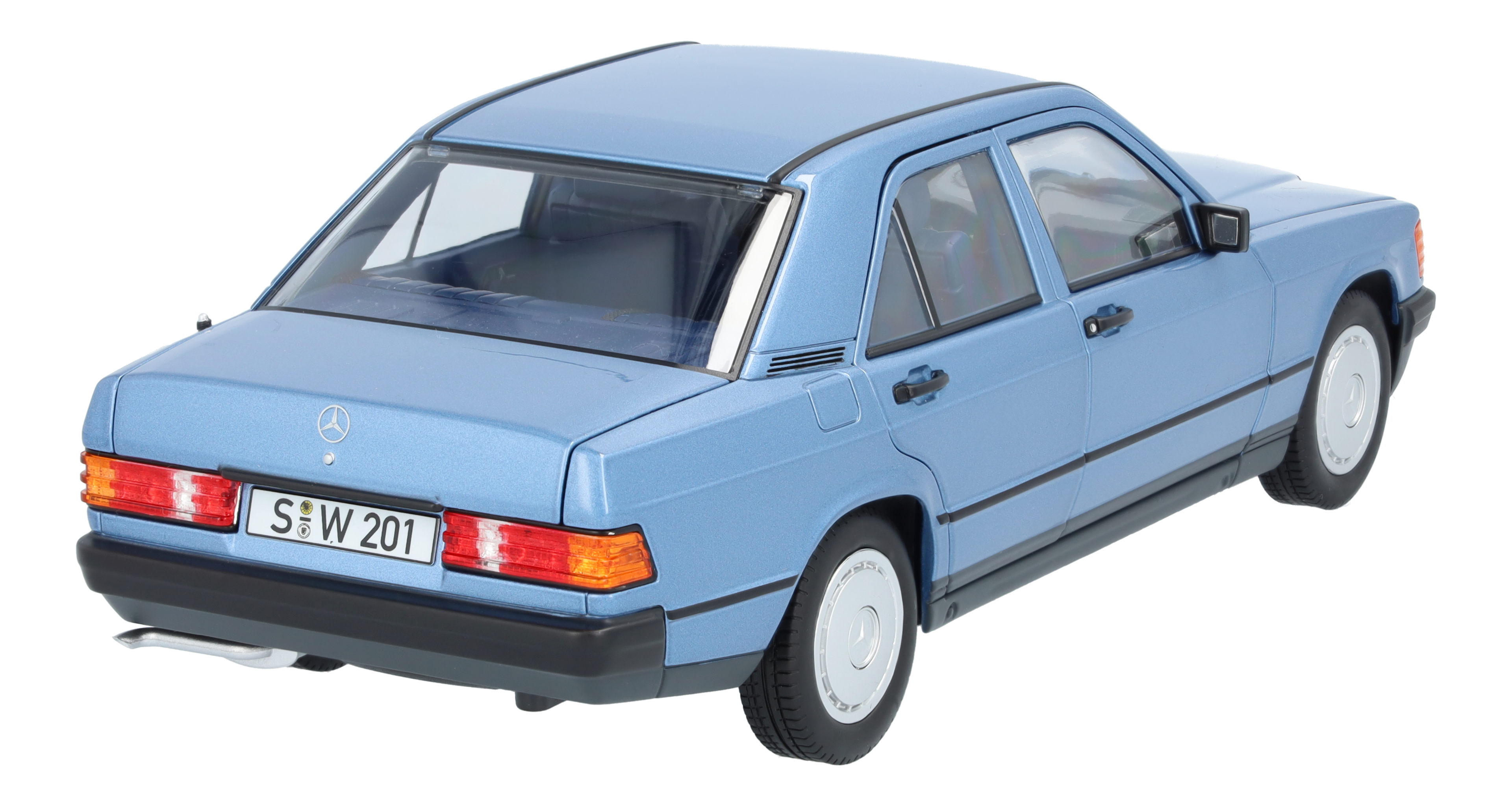 190 E W 201 (1982-1988) - horizontblau, Norev, 1:18