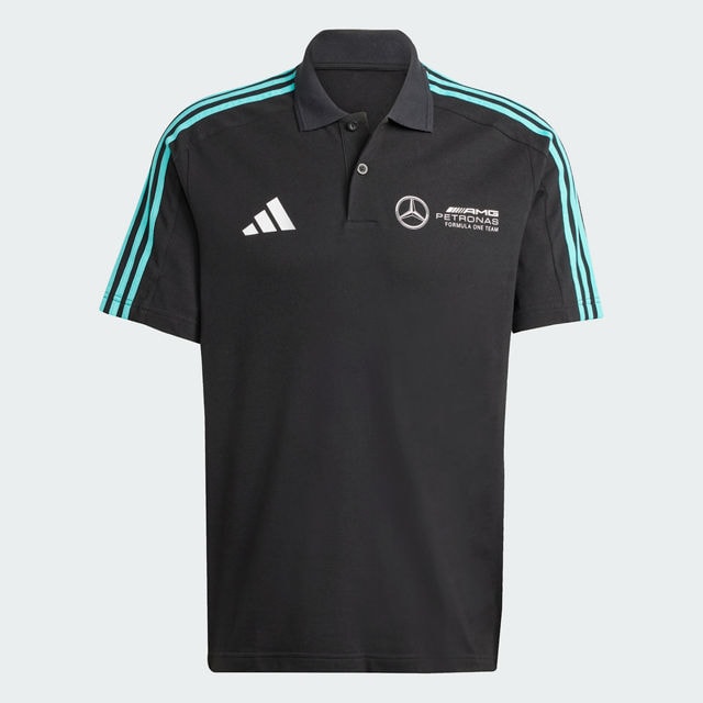 Poloshirt Herren, Mercedes-AMG F1 - schwarz, M
