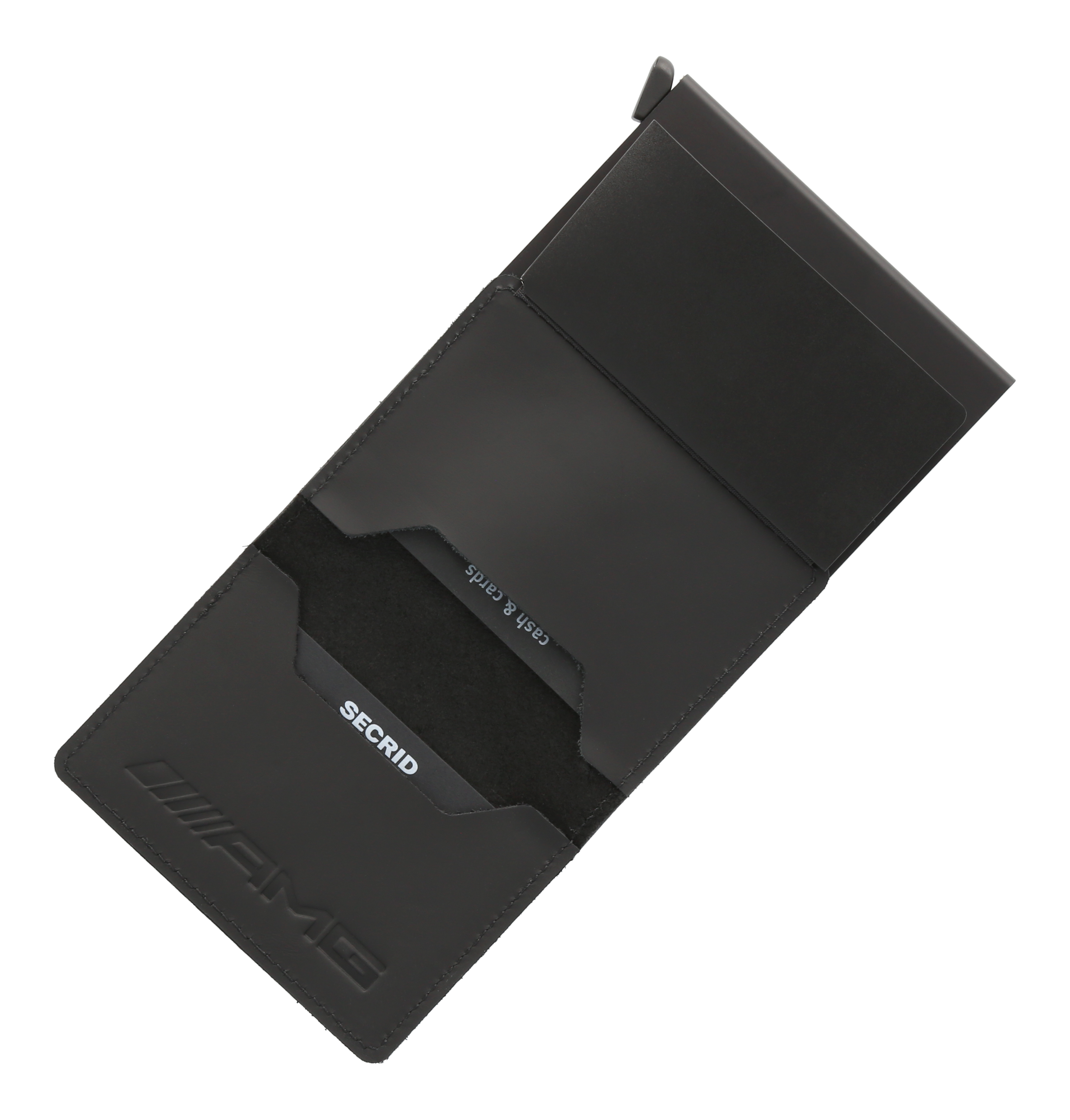 AMG Slimwallet - schwarz, Rindleder