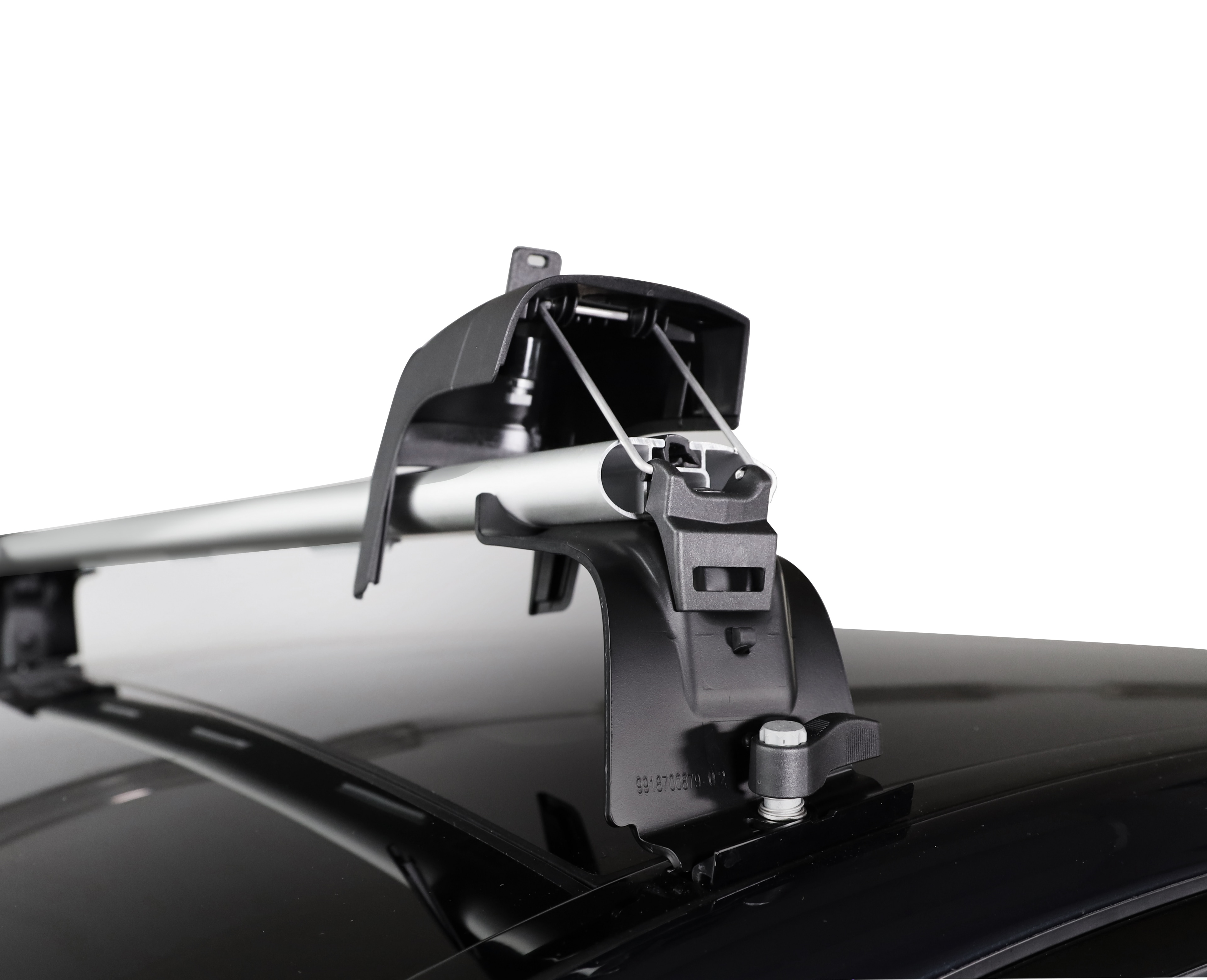 Bagażnik bazowy - aluminium / tworzywo sztuczne, srebrny / czerń