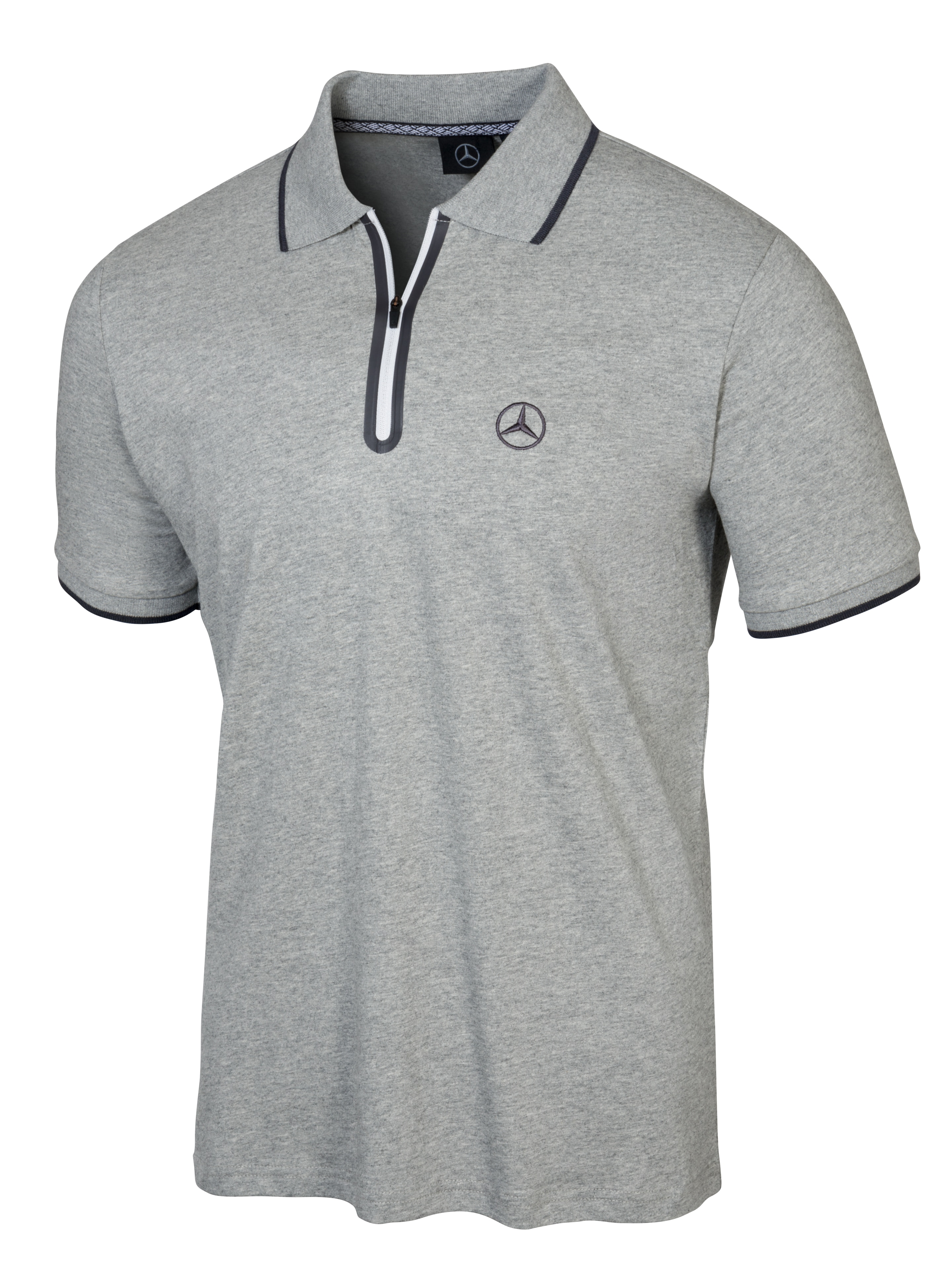 Poloshirt Herren - grau, L