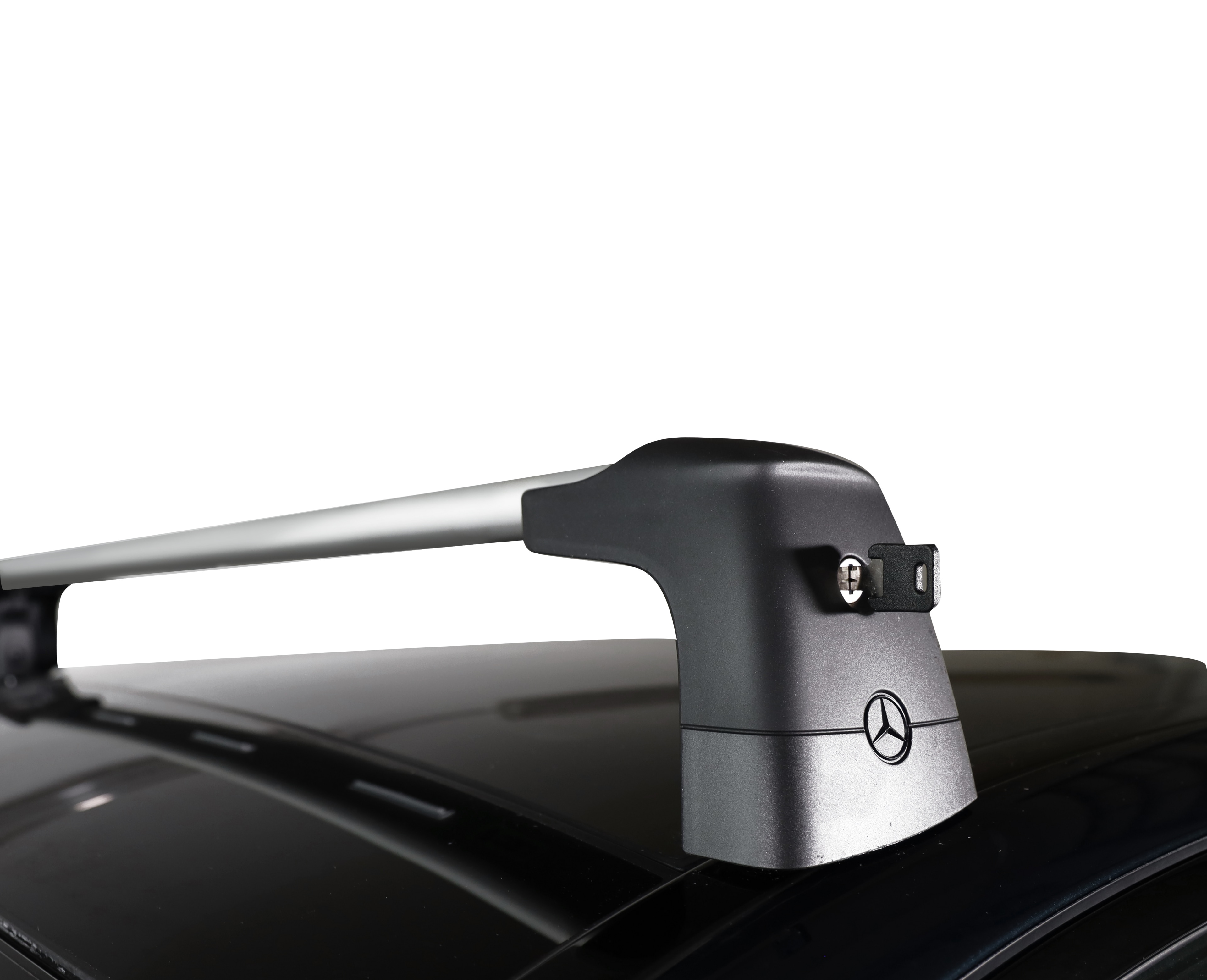 Bagażnik bazowy - aluminium / tworzywo sztuczne, srebrny / czerń