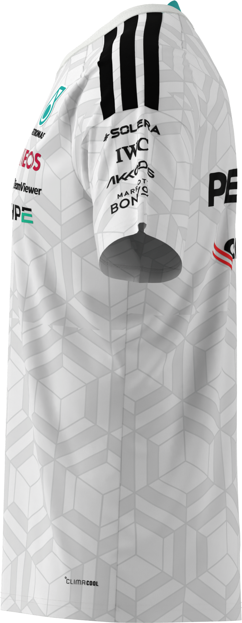 T-shirt męski, Kierowca, Mercedes-AMG F1 - biały, S