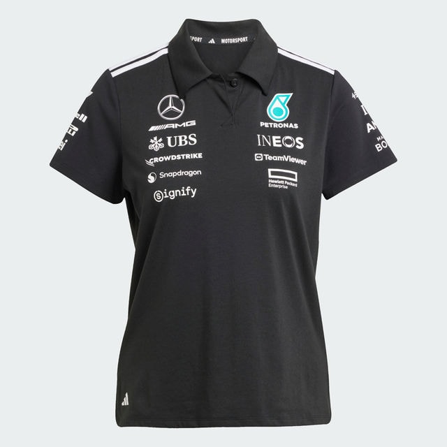 Poloshirt Damen, Team, Mercedes-AMG F1 - schwarz, XL