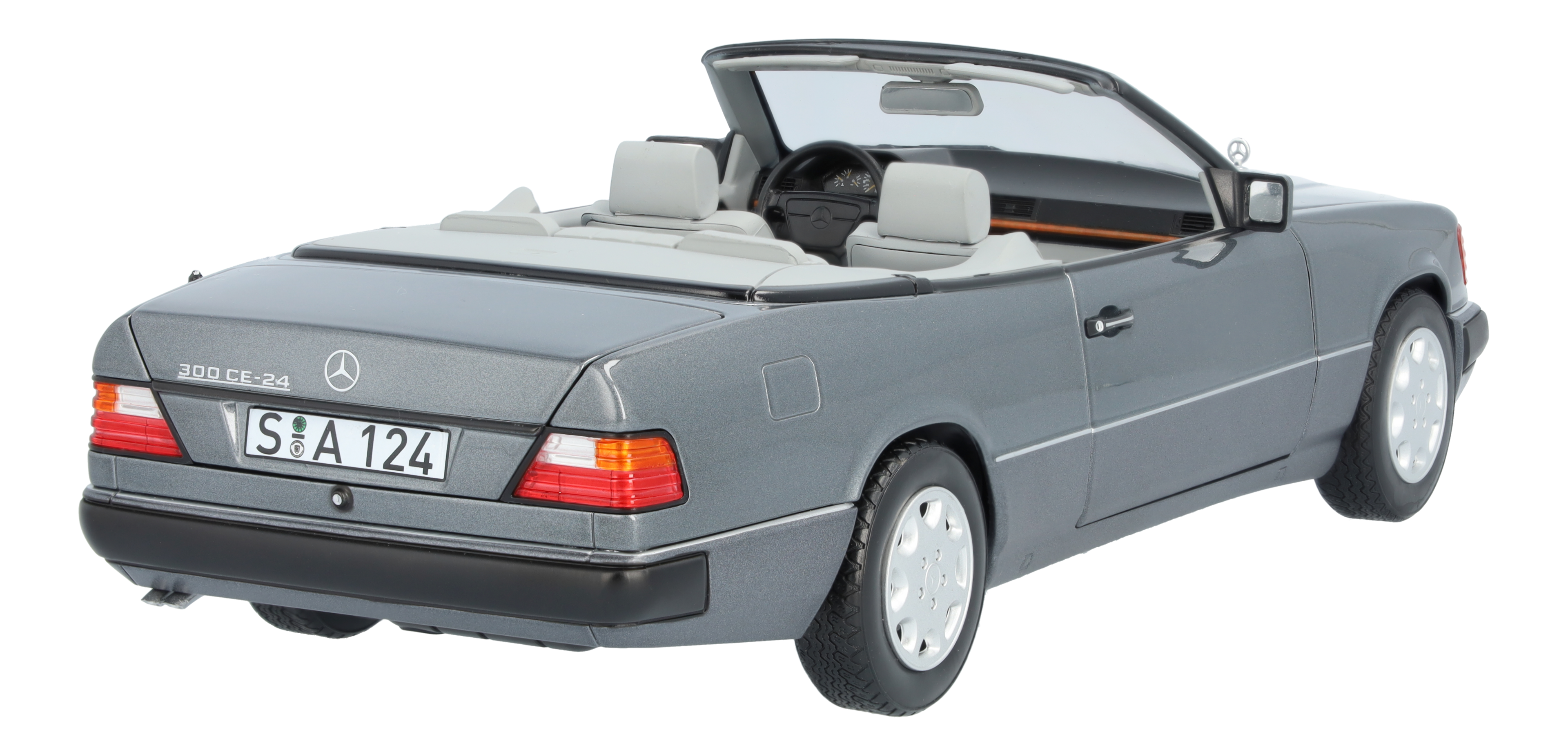 300 CE-24 Cabriolet A 124 (1991-1993) - perlmuttgrau, Norev, 1:18