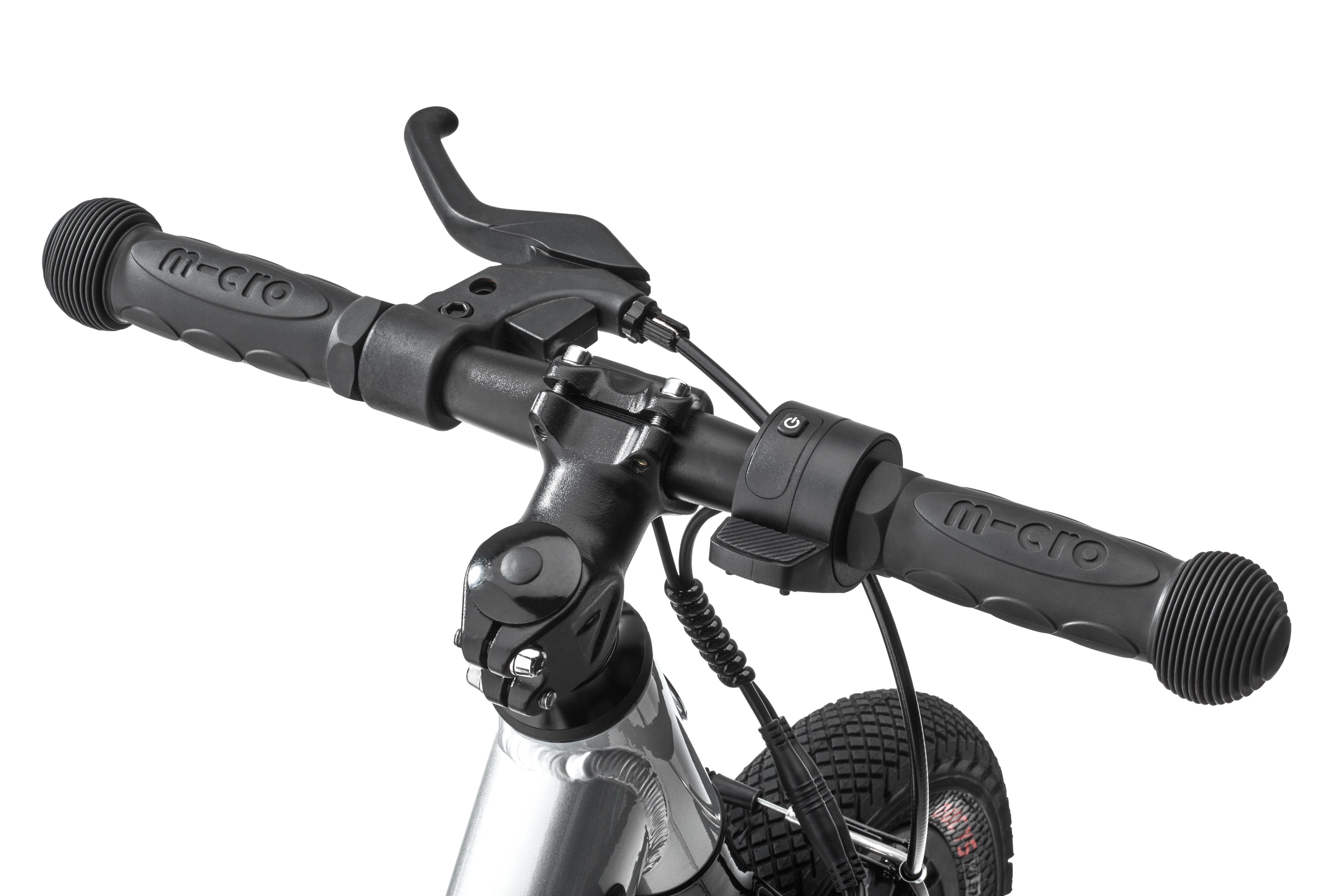 Rowerek biegowy dla dzieci, E-Balance - srebrny, aluminium, Micro Mobility