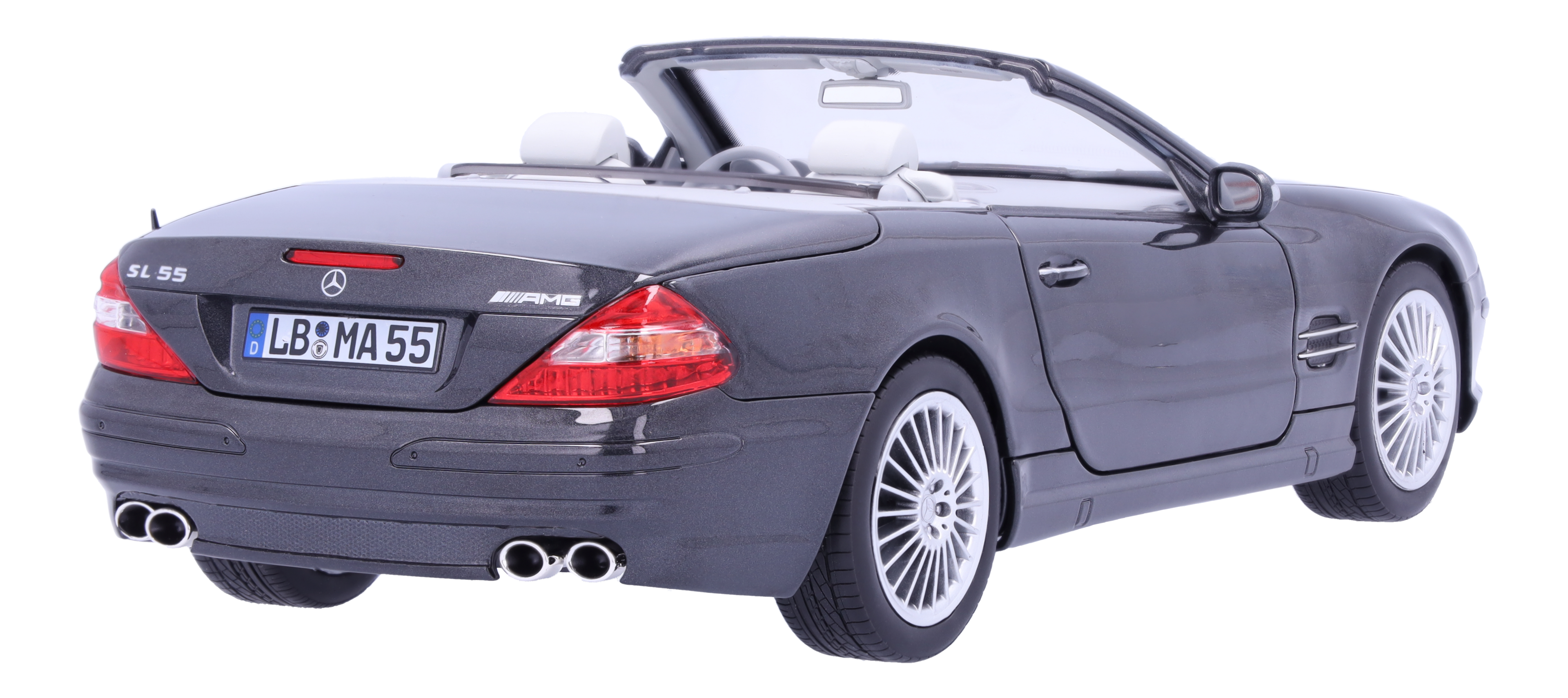 SL 55 AMG R 230 (2001-2006) - czerń obsydianu, Norev, 1:18