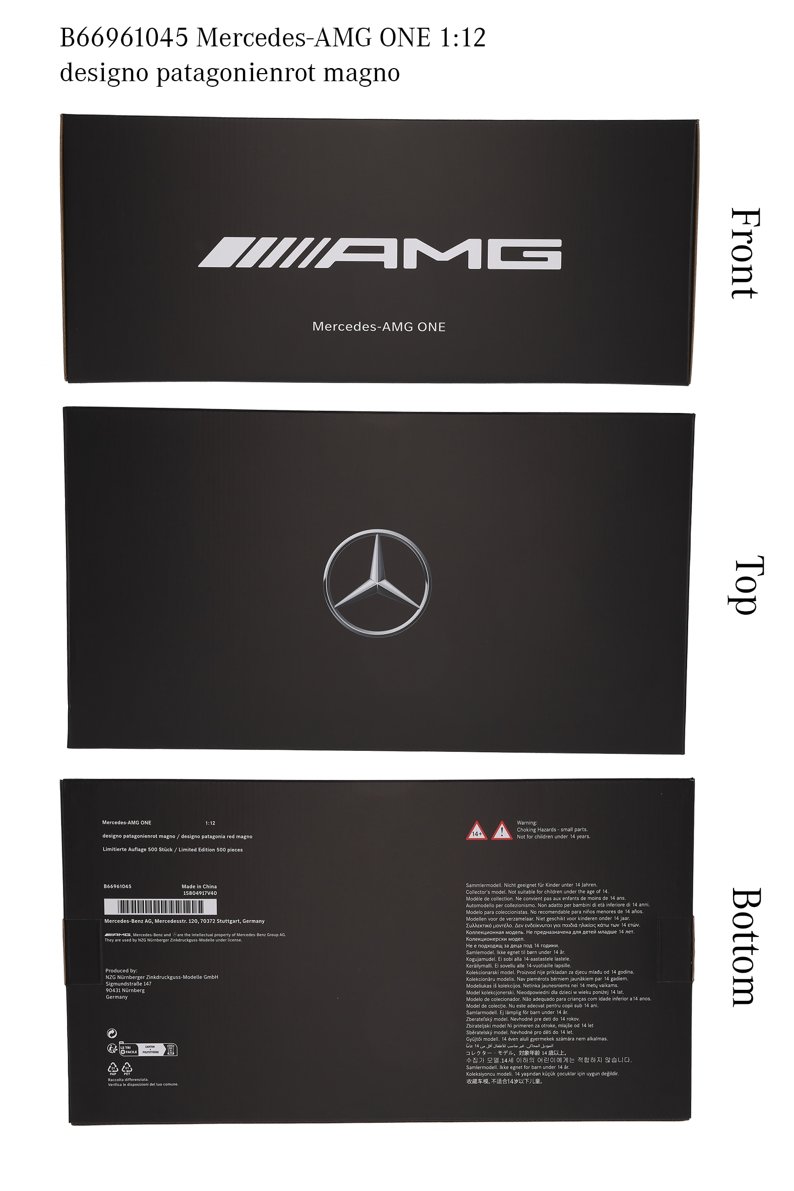 Mercedes-AMG ONE, C298 - designo patagonia red mango, NZG, 1:12
