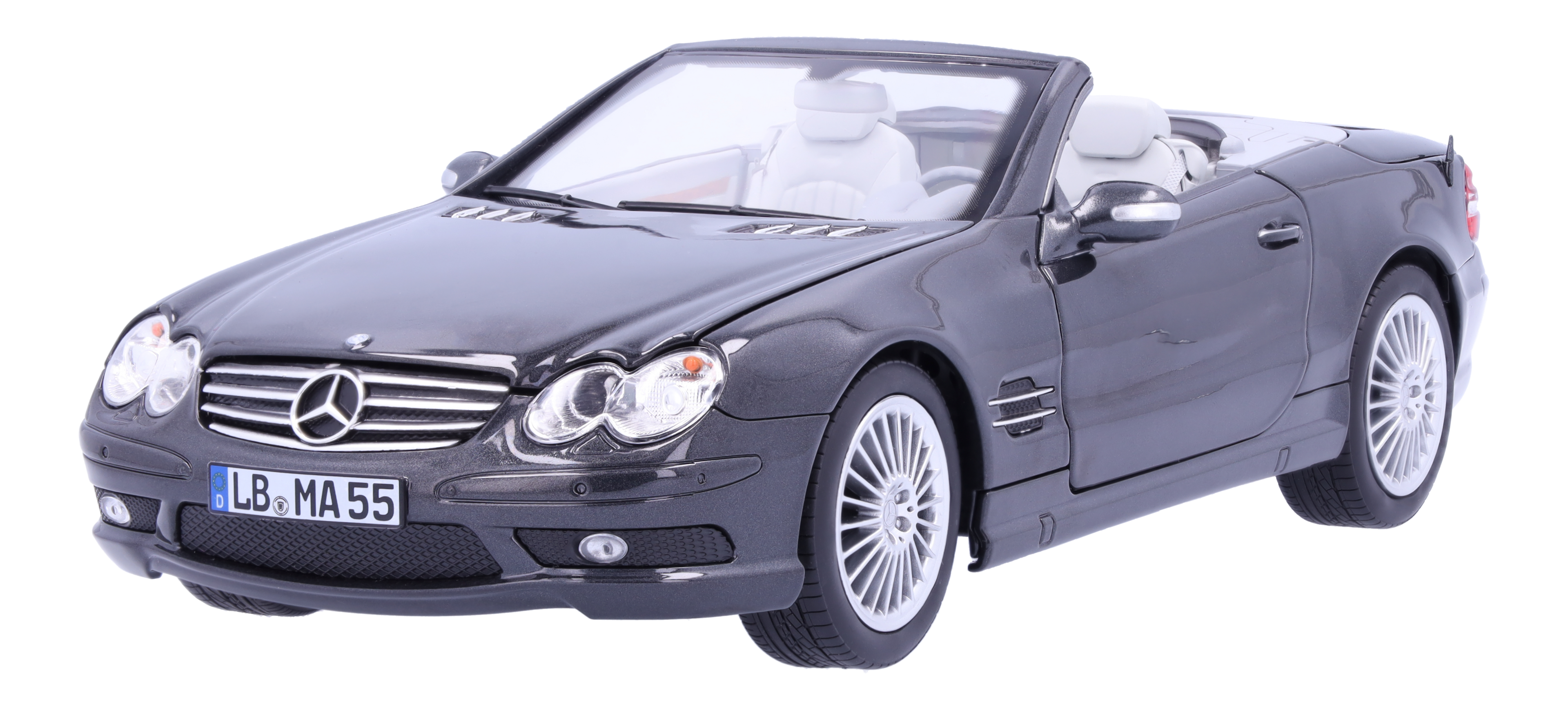 SL 55 AMG R 230 (2001-2006) - obsidianschwarz, Norev, 1:18