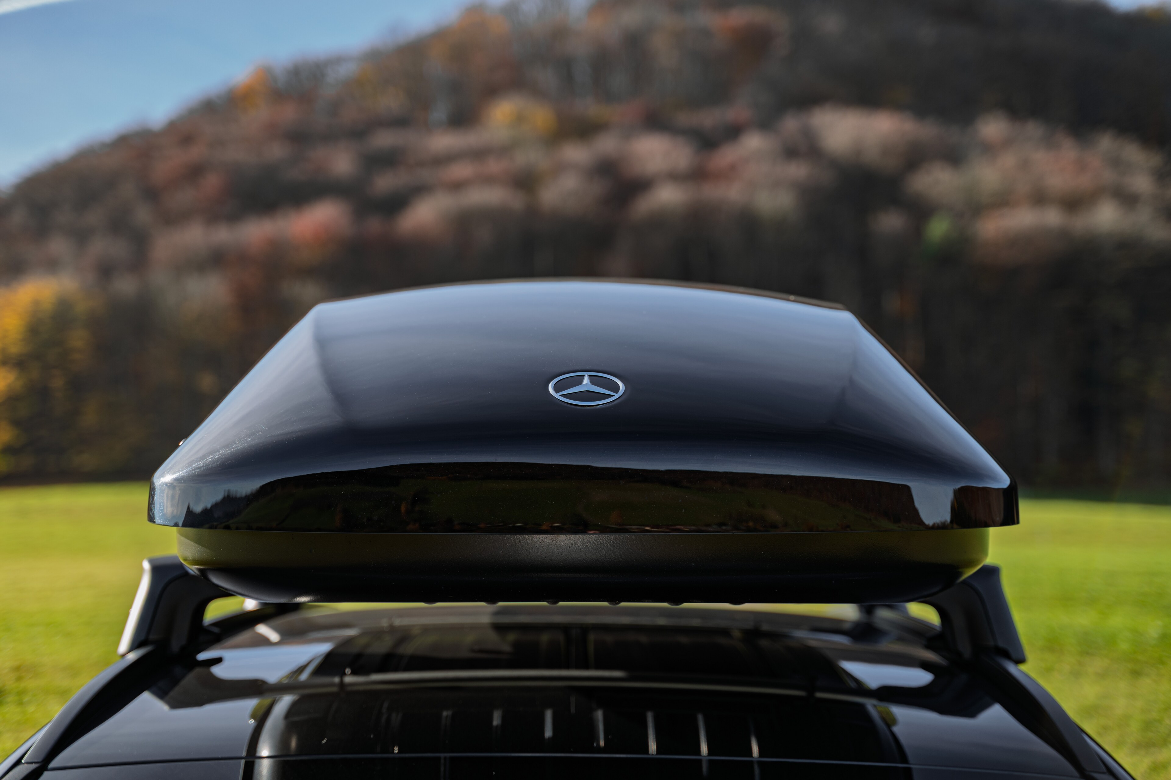 Bagażnik relingowy, Zestaw 2-częściowy - aluminium, czarnosrebrny