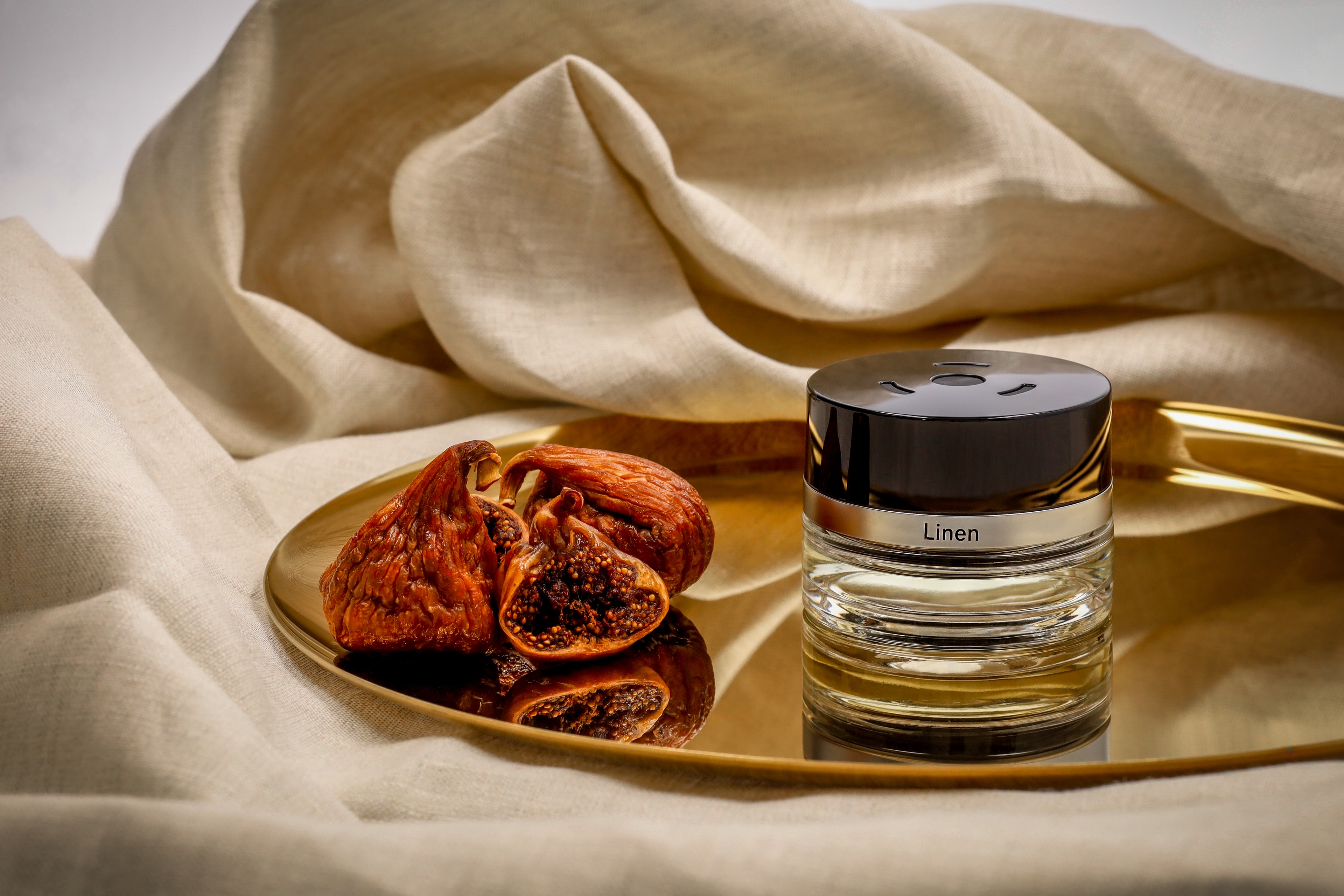 Flakon, No. 6 MOOD Linen - przezroczyste / czerń, szkło, 15 ml